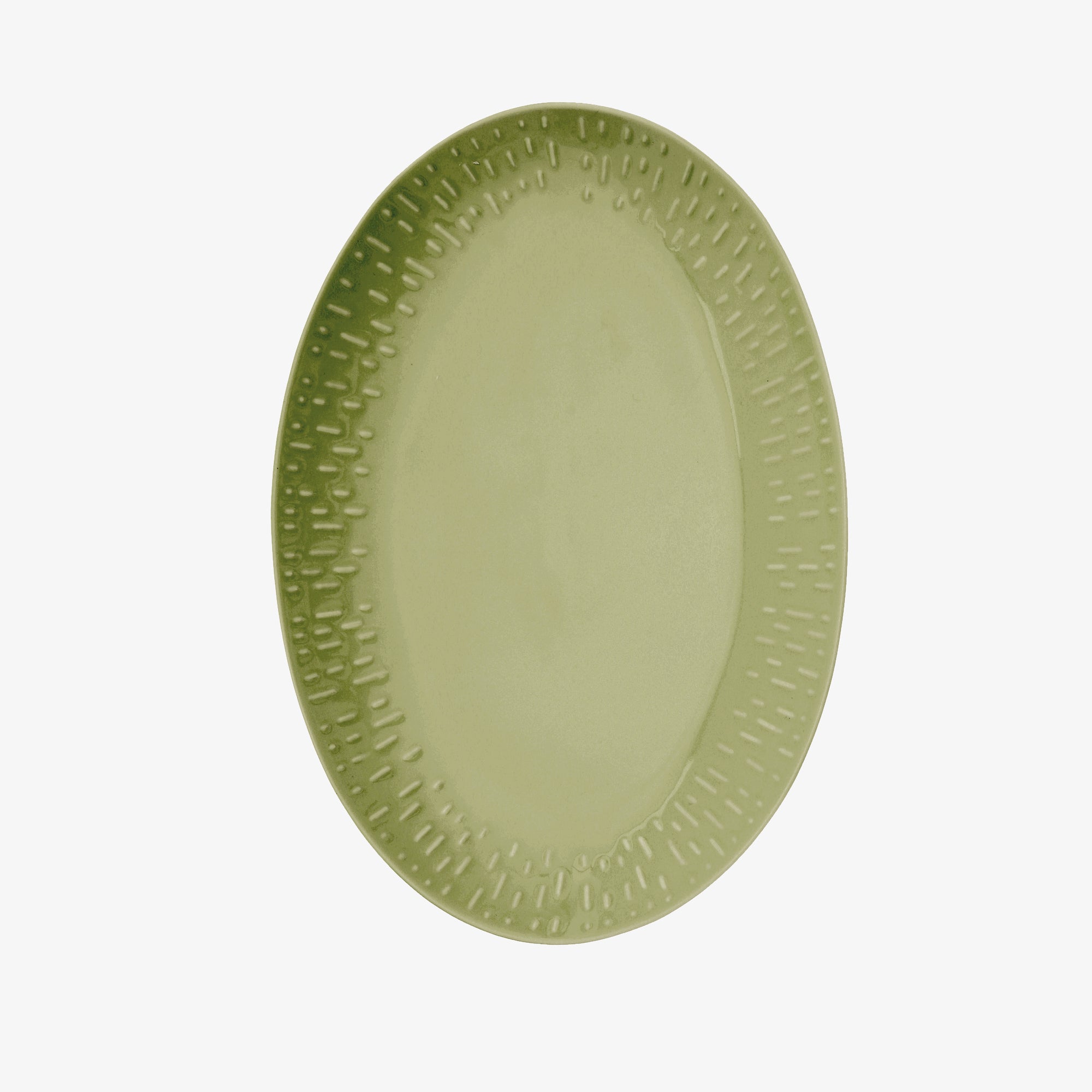 Confetti oval dish | Olive