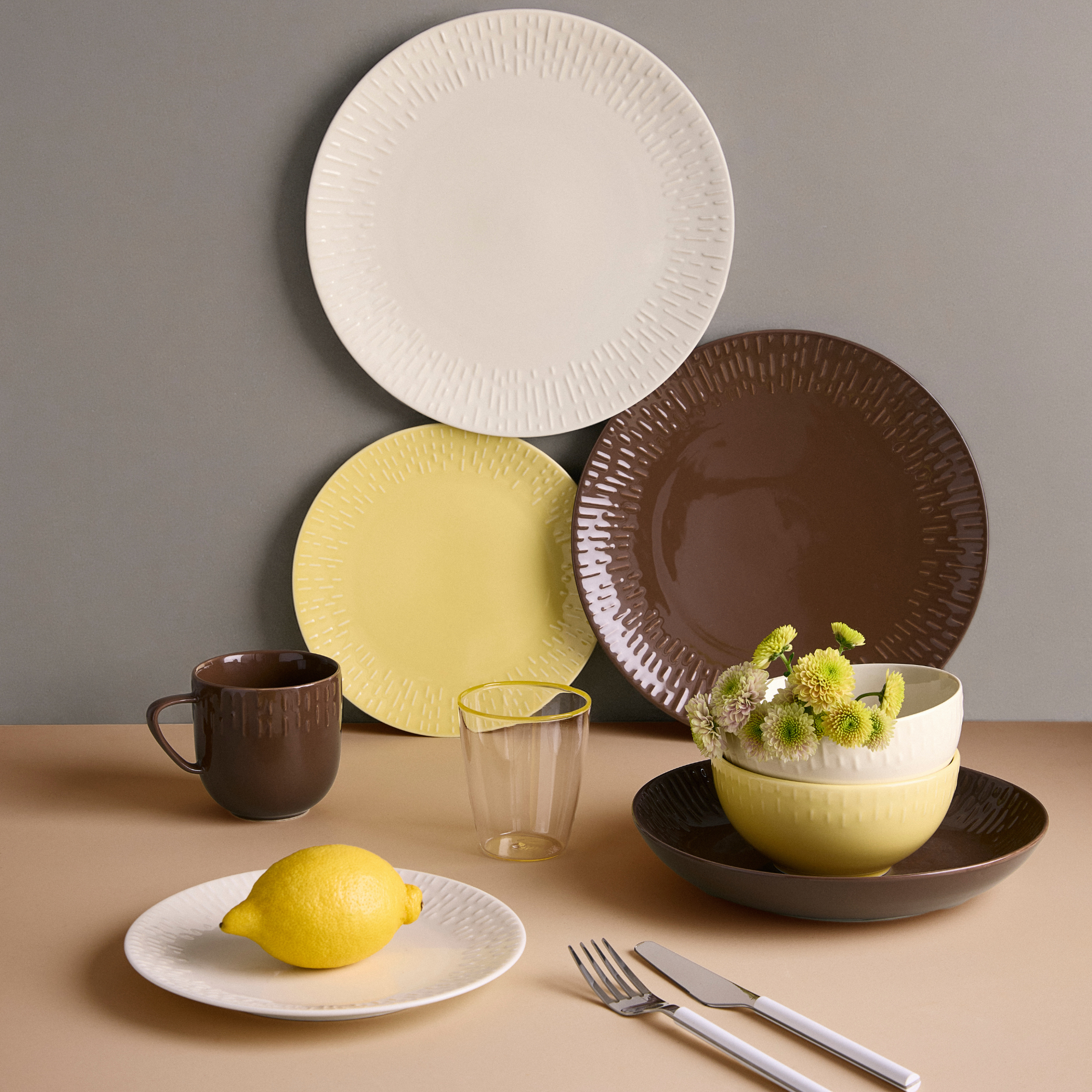 Confetti mug with handle | Chocolate