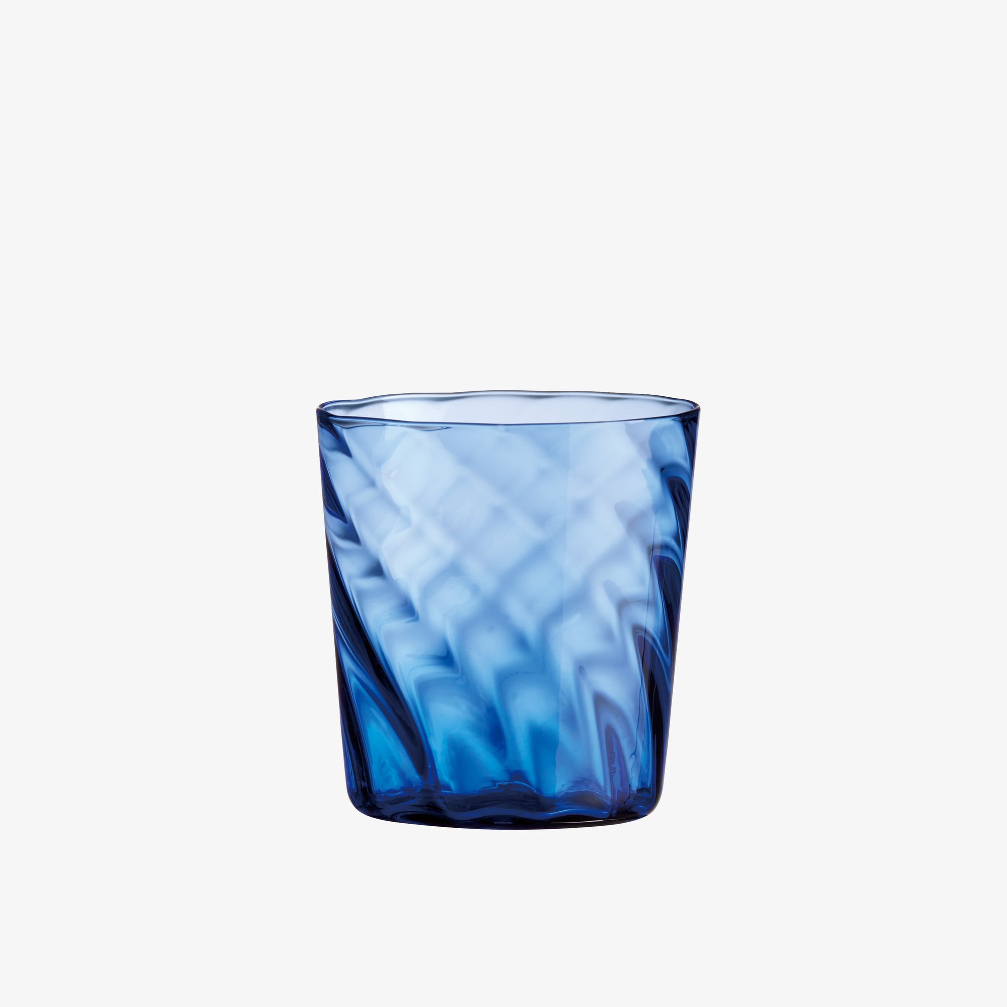 RAW Unique Optic water glass | Dark blue
