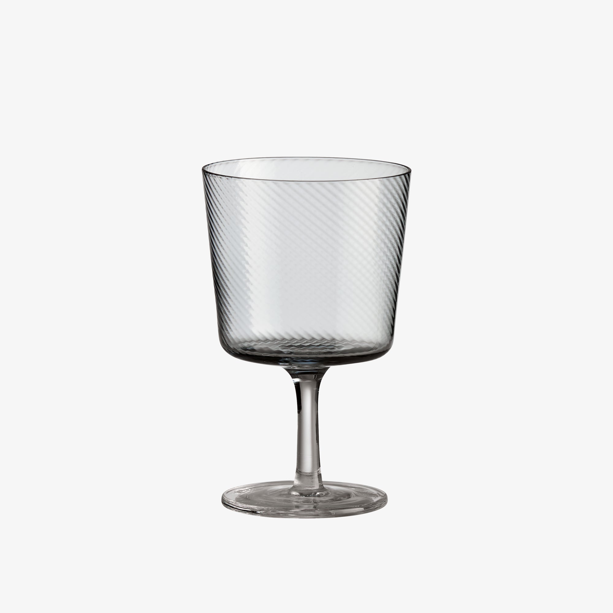 RAW Unique Swirl wine glass | Smoke