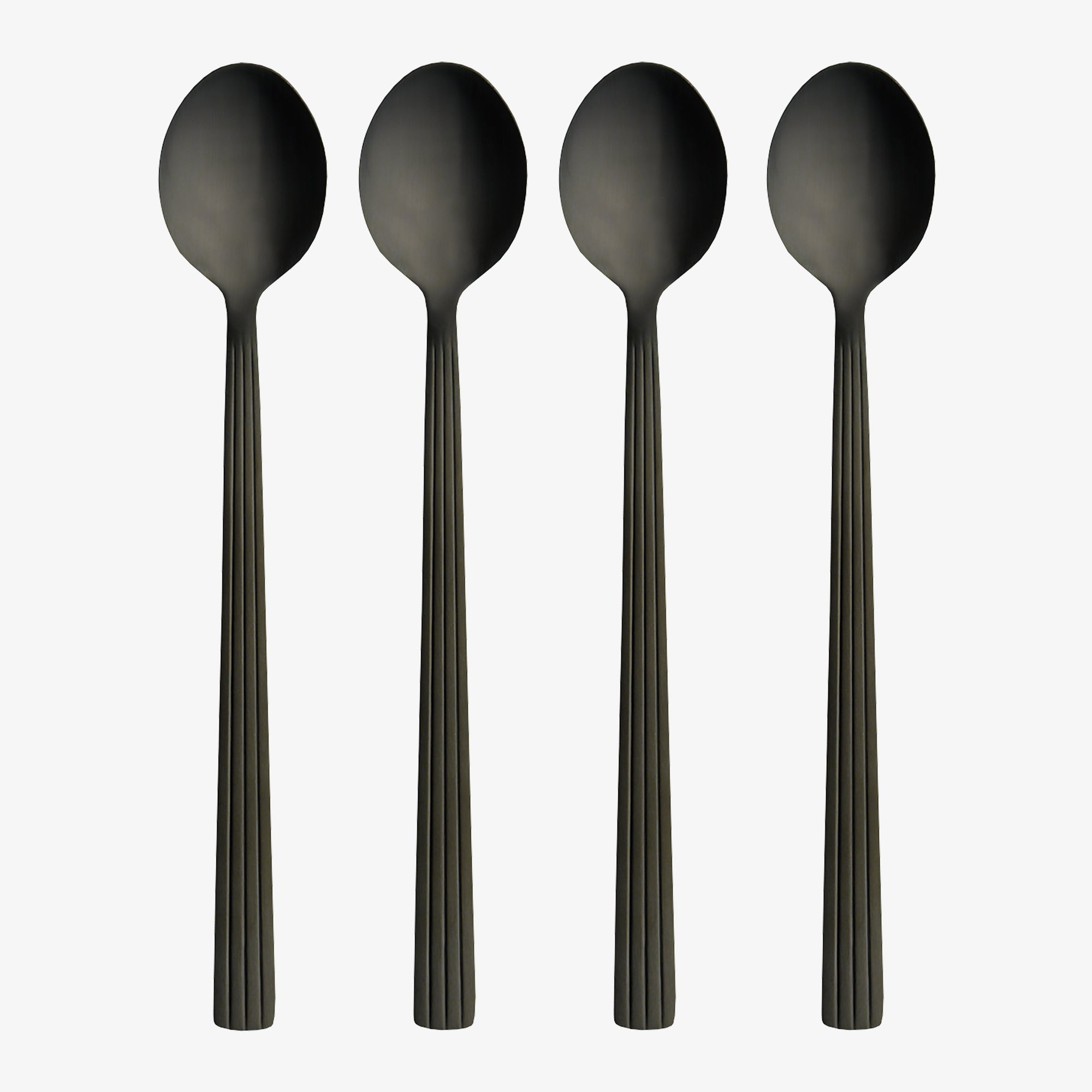 RAW café latte spoon 4 pcs | Matte Black