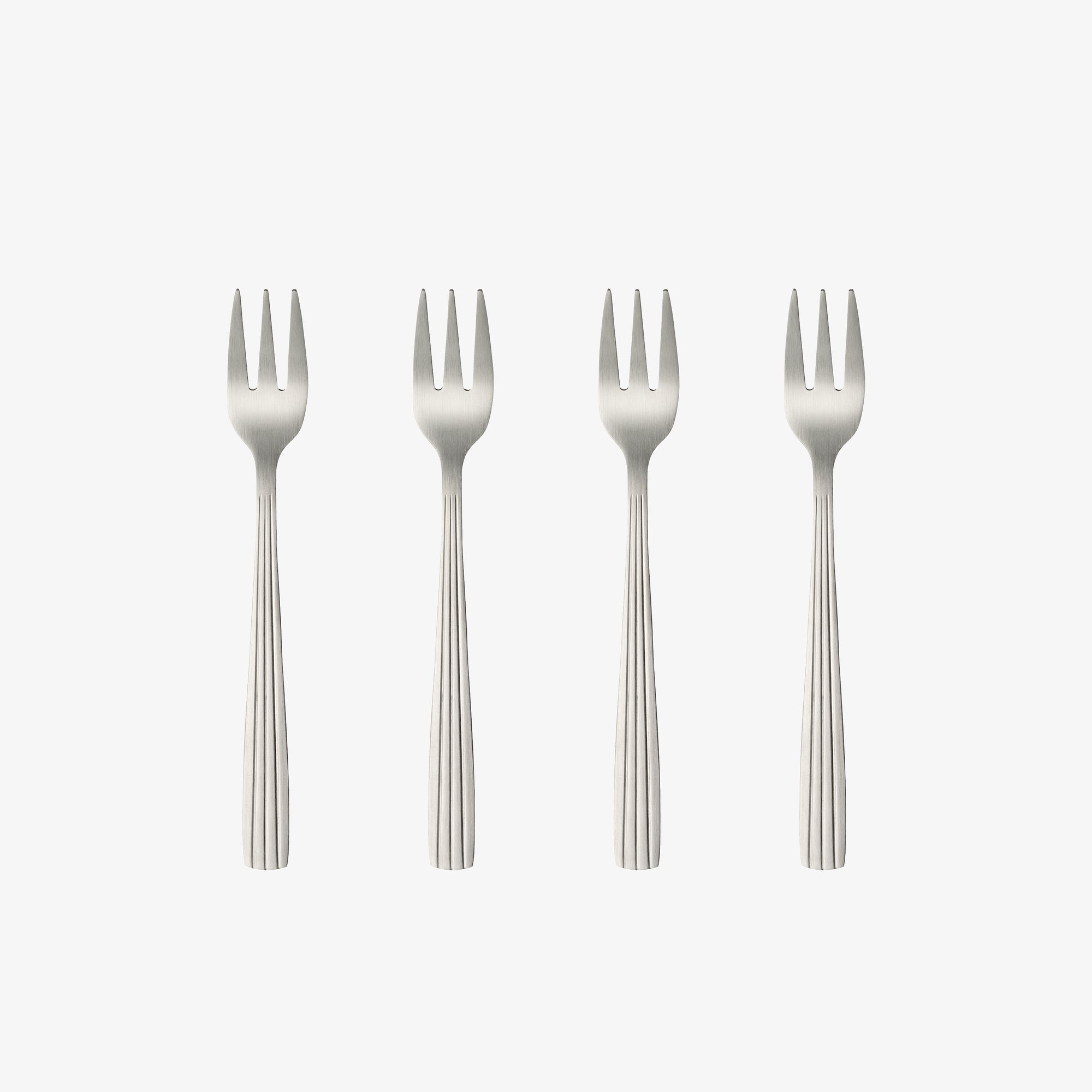 RAW cake fork 4 pcs | Matte Steel