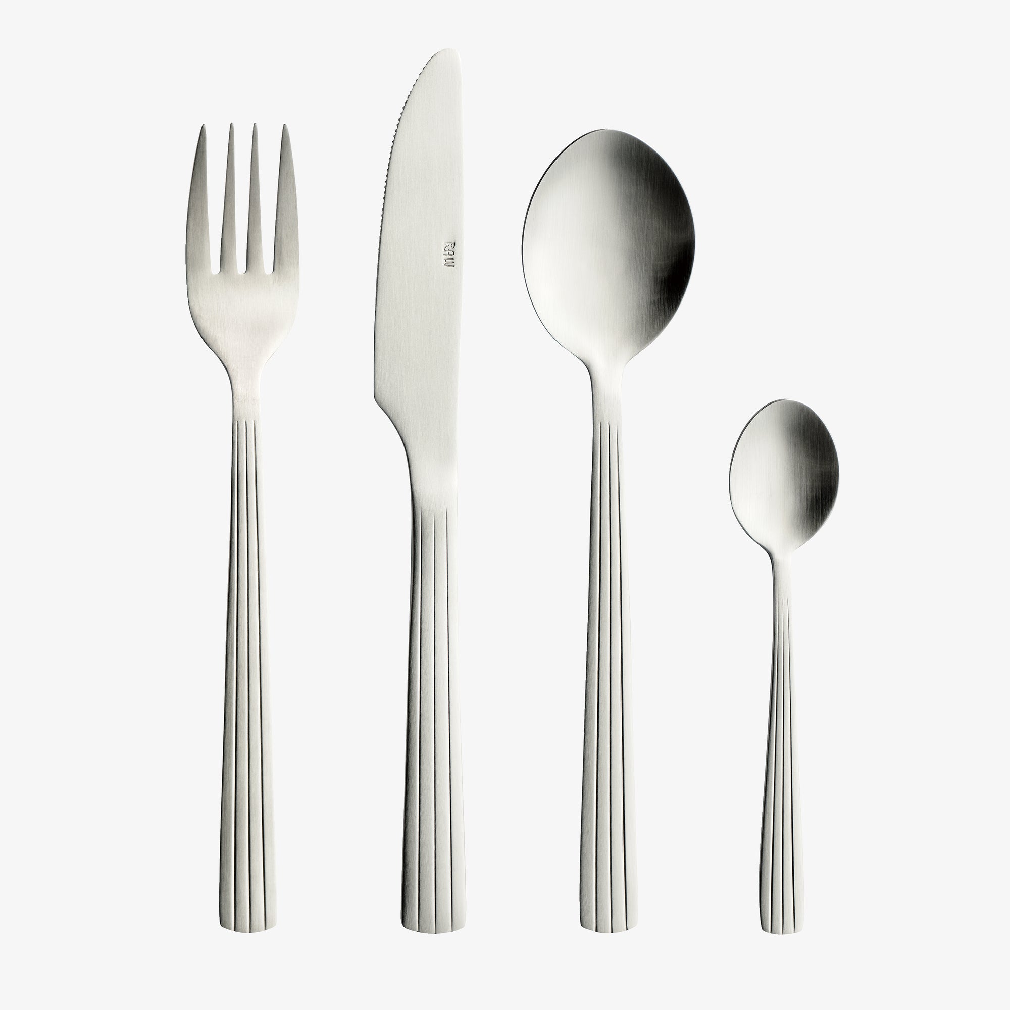 RAW cutlery set 48 pcs | Matte Steel