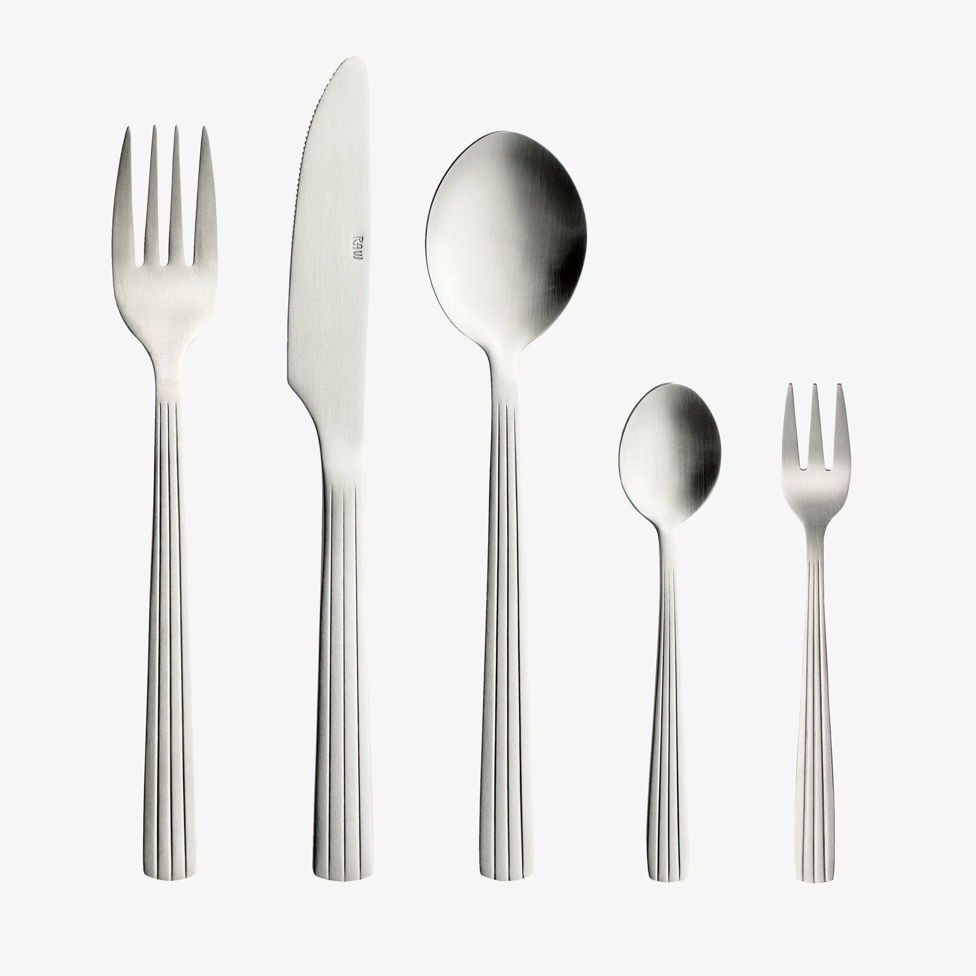 RAW cutlery set 60 pcs | Matte Steel