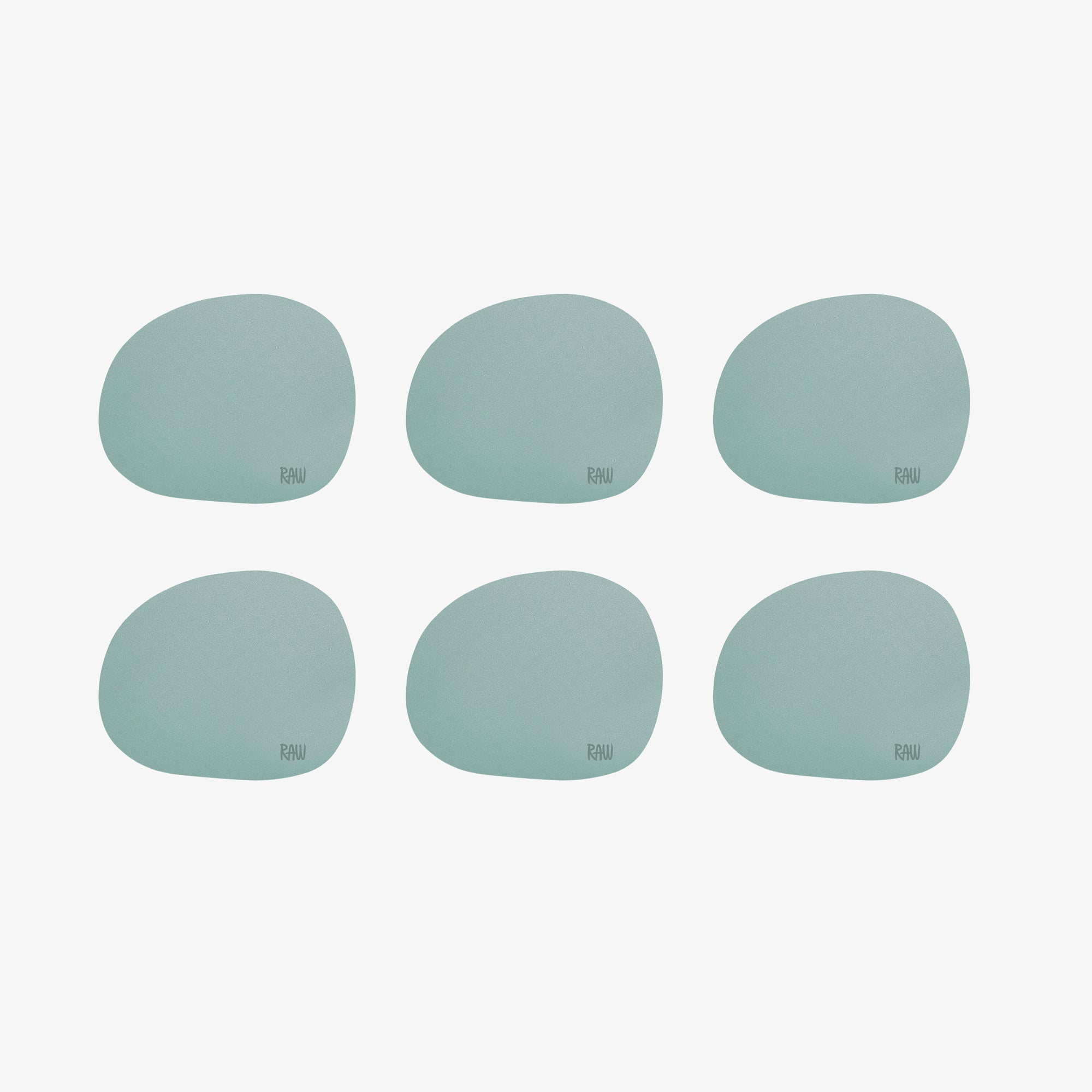 RAW Silicone coasters 6 pcs. | Green