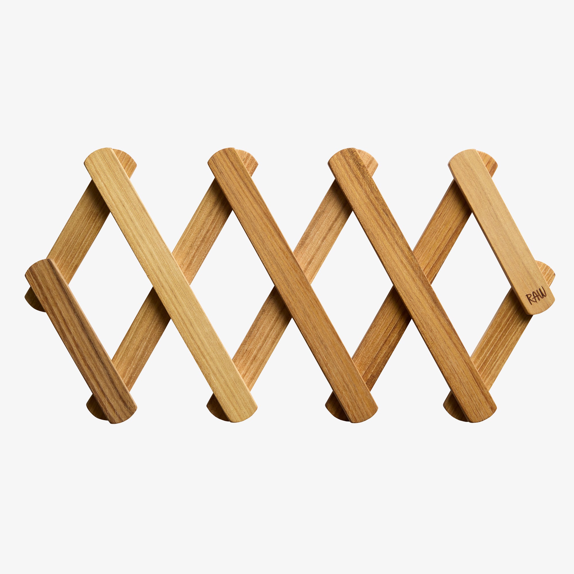 RAW Teak adjustable trivet | Natural