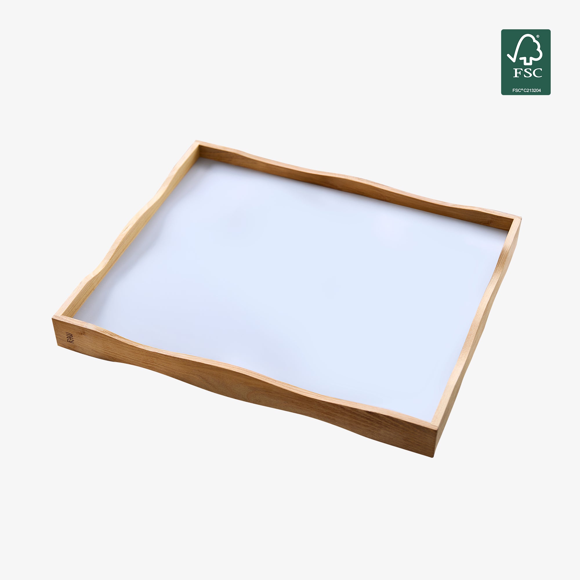 RAW Teak reversible tray 45 cm | Natural