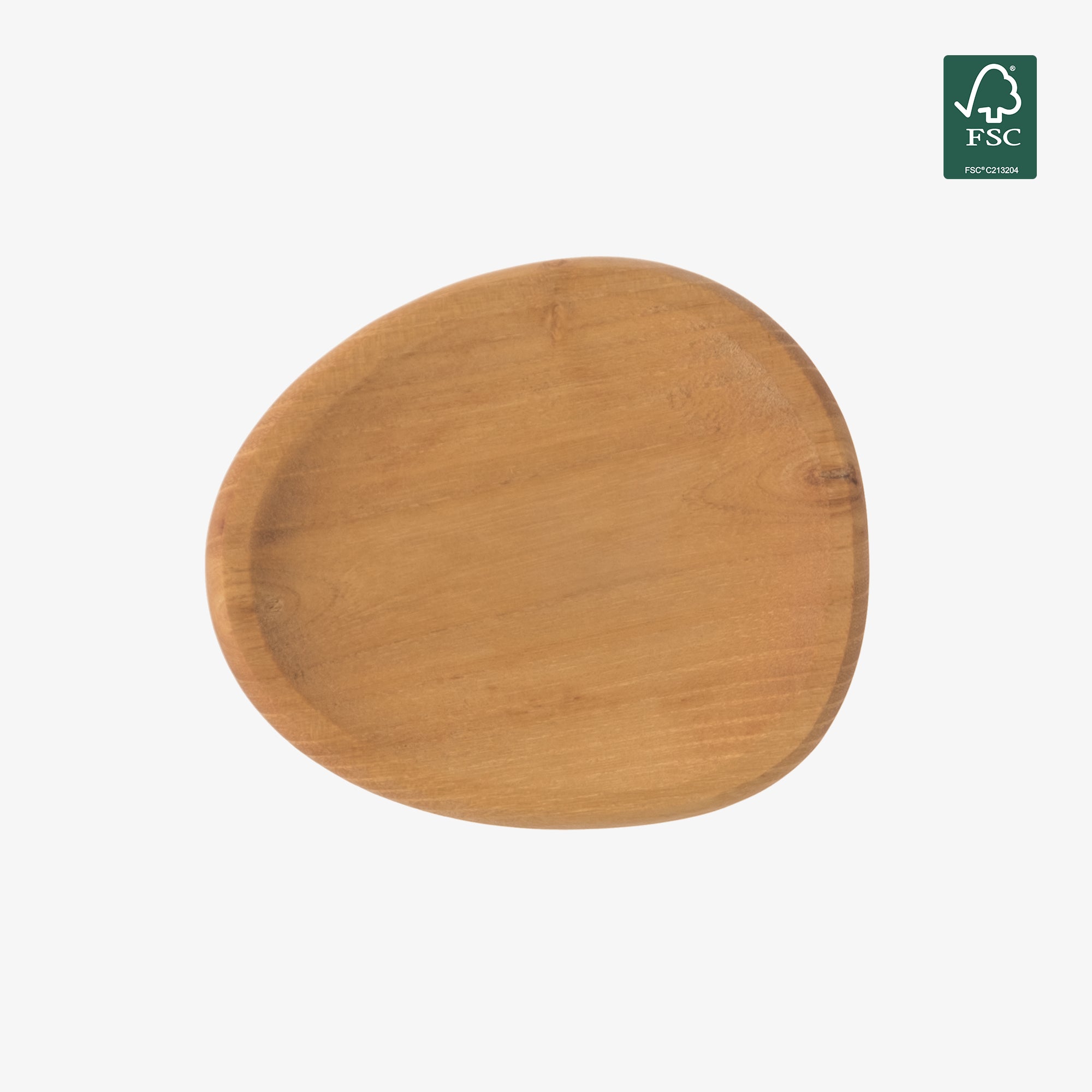 RAW Teak party plate 2 pcs. | Natural