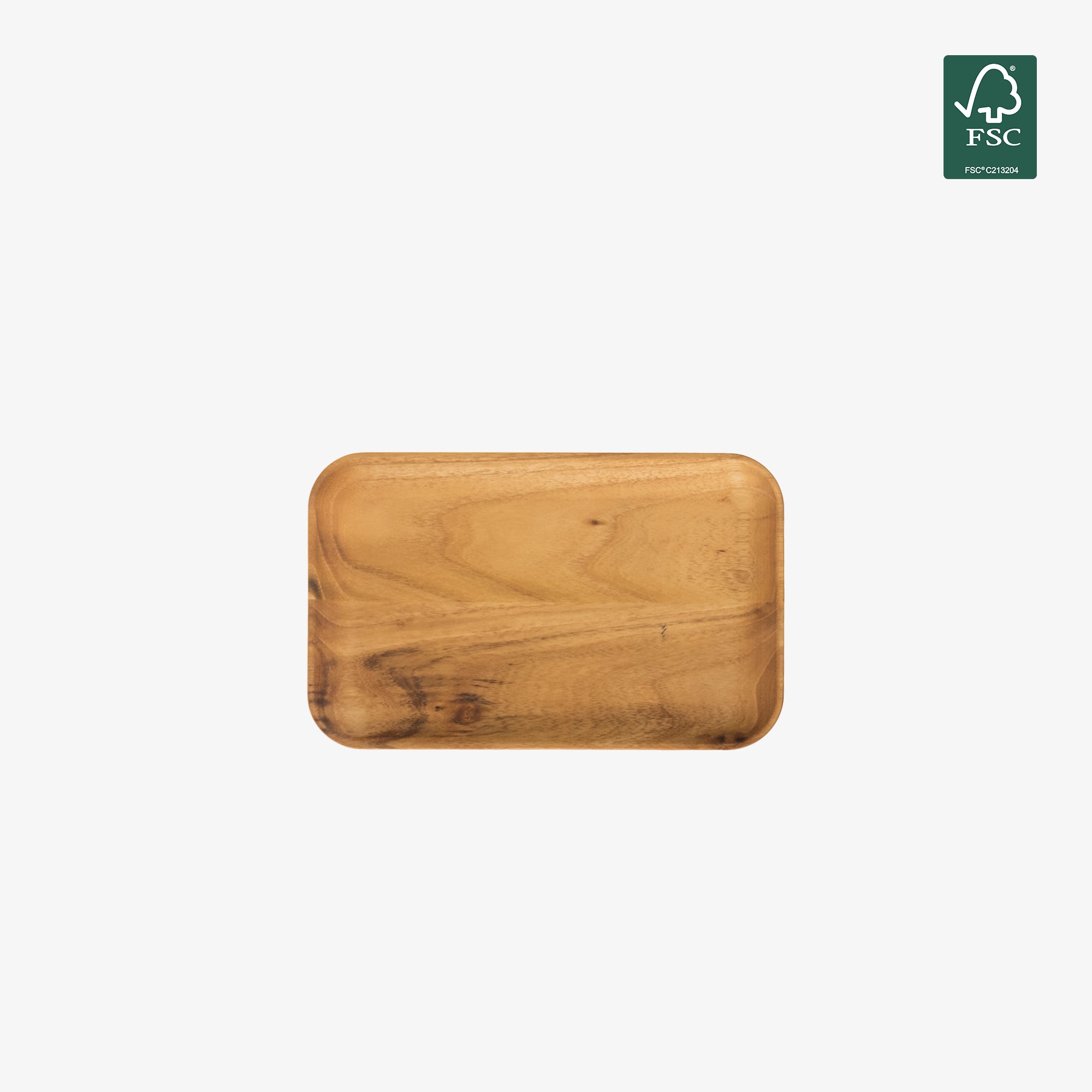RAW Teak rectangular lunch plate | Natural