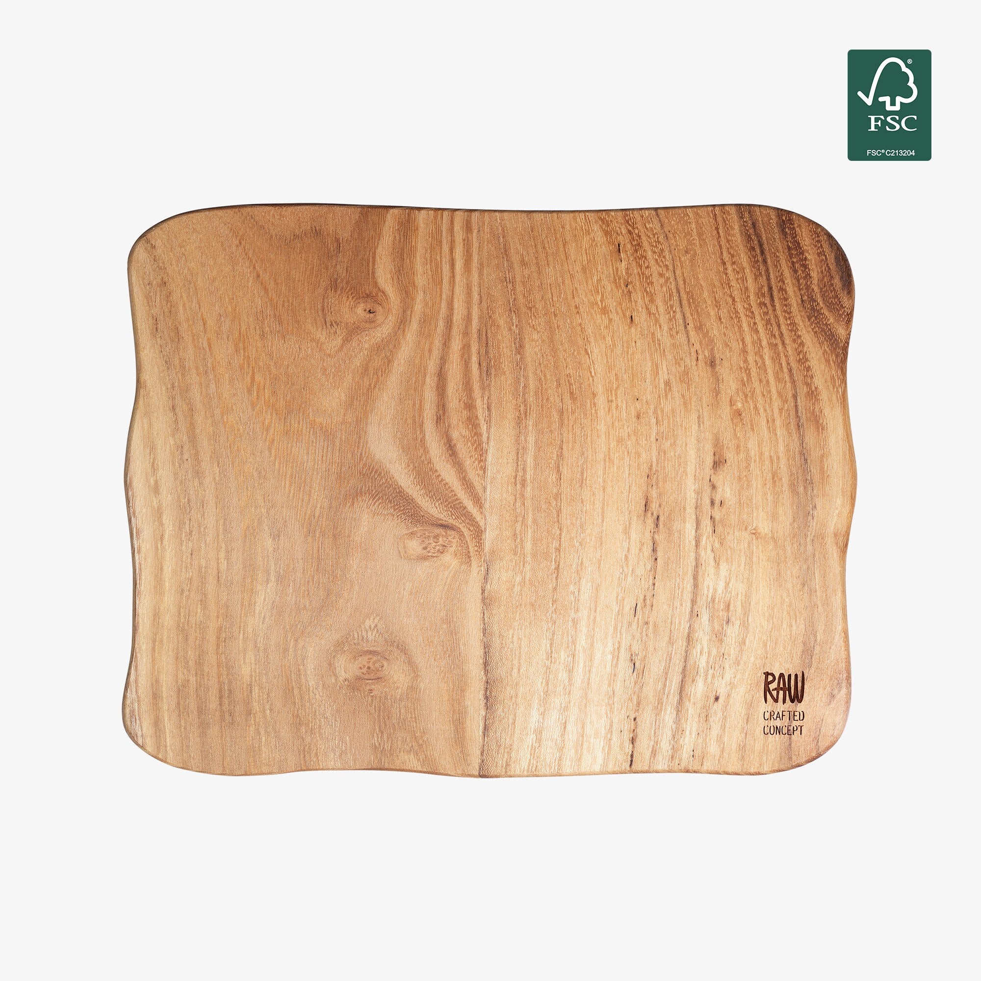 RAW Teak cutting board 40 cm | Natural