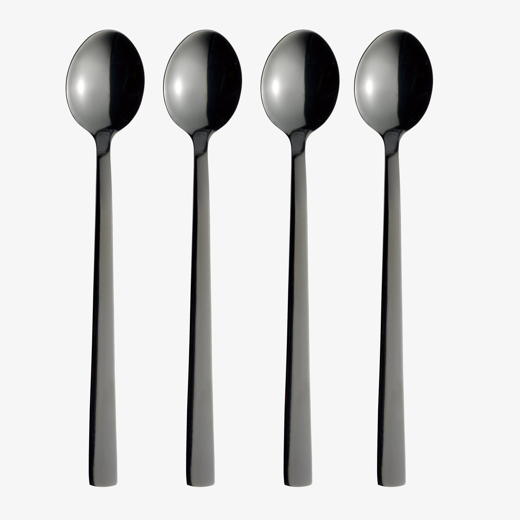 RAW café latte spoon 4 pcs | Shiny Black