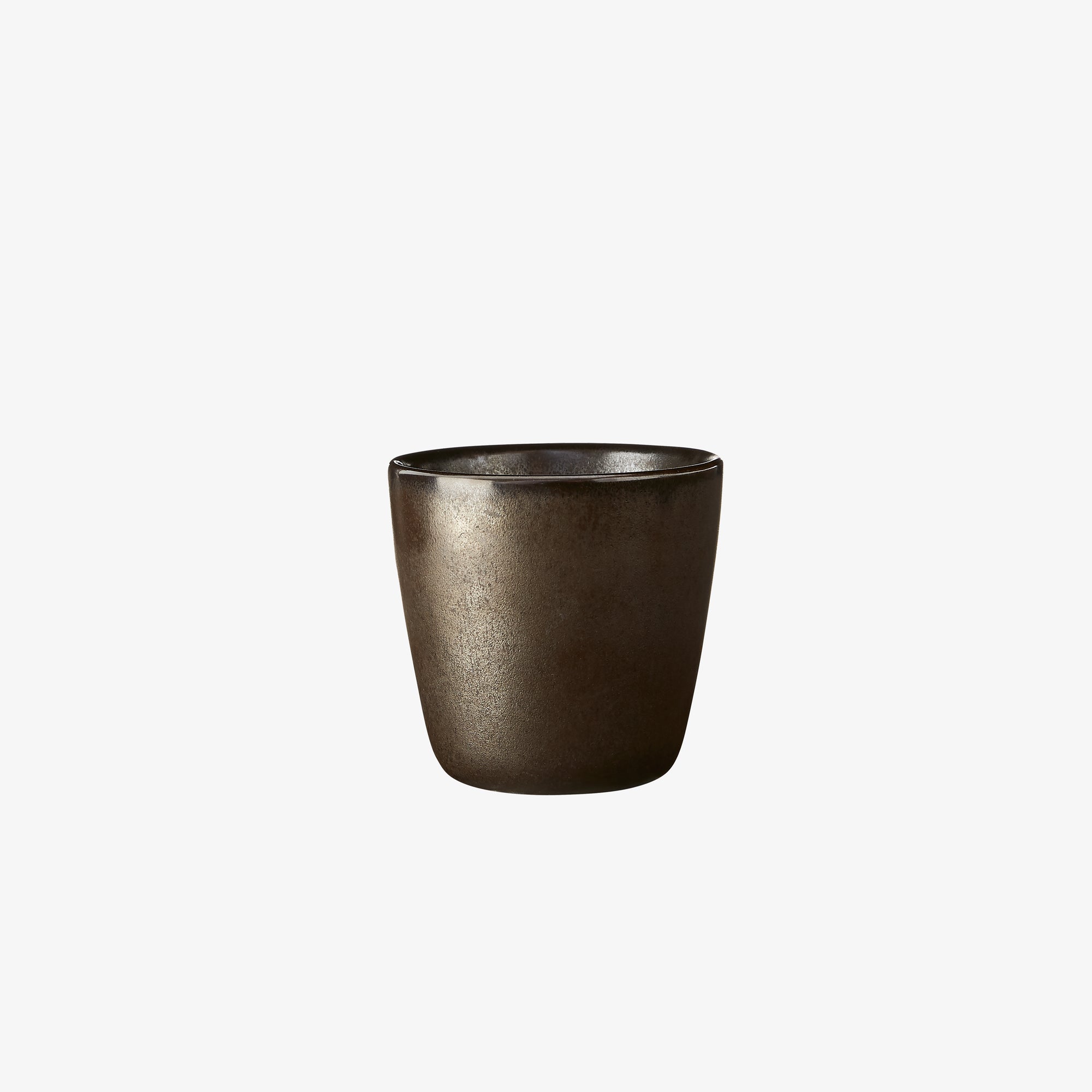 RAW mug without handle | Metallic Brown