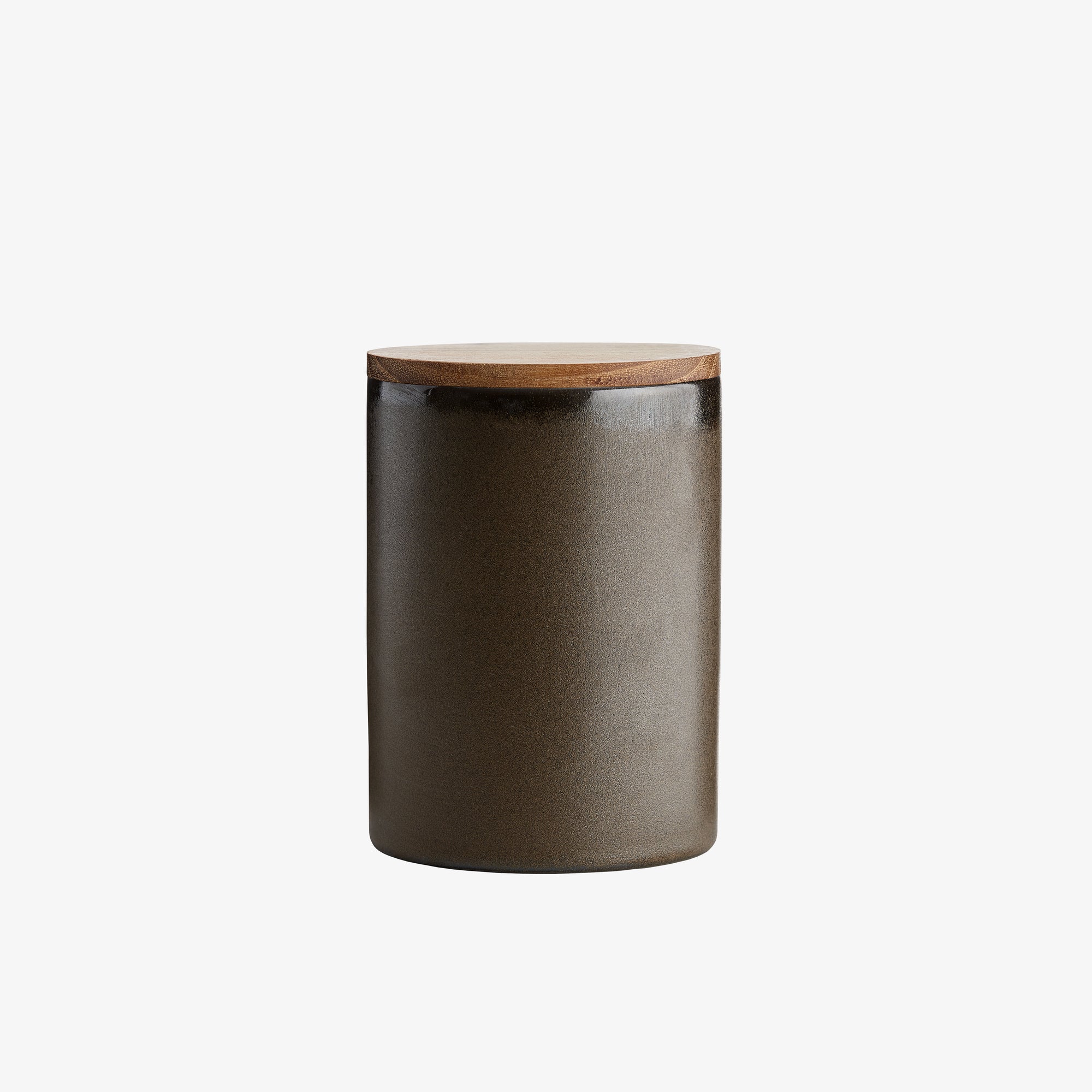 RAW storage with teak lid | Metallic Brown