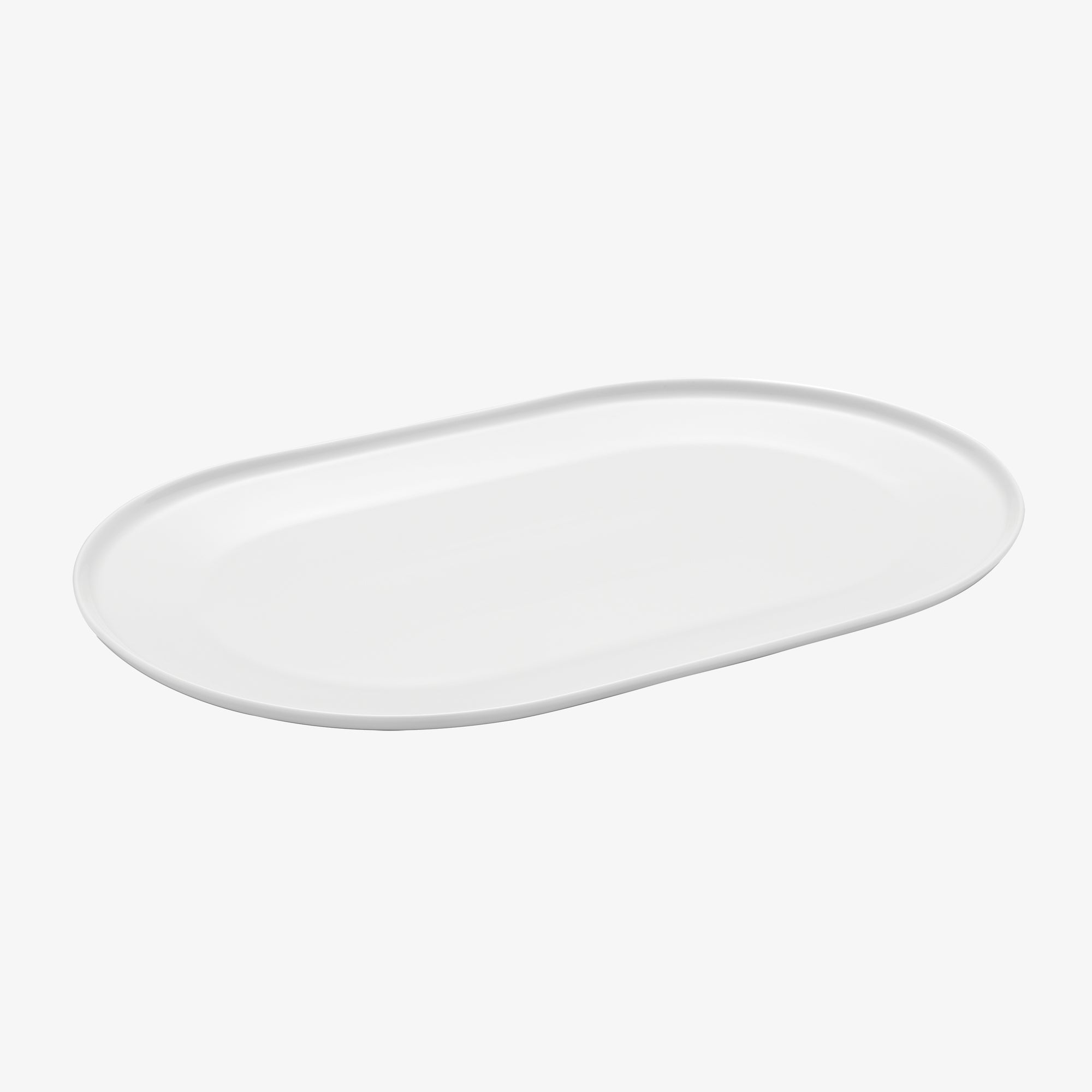 ENSO oval dish | White