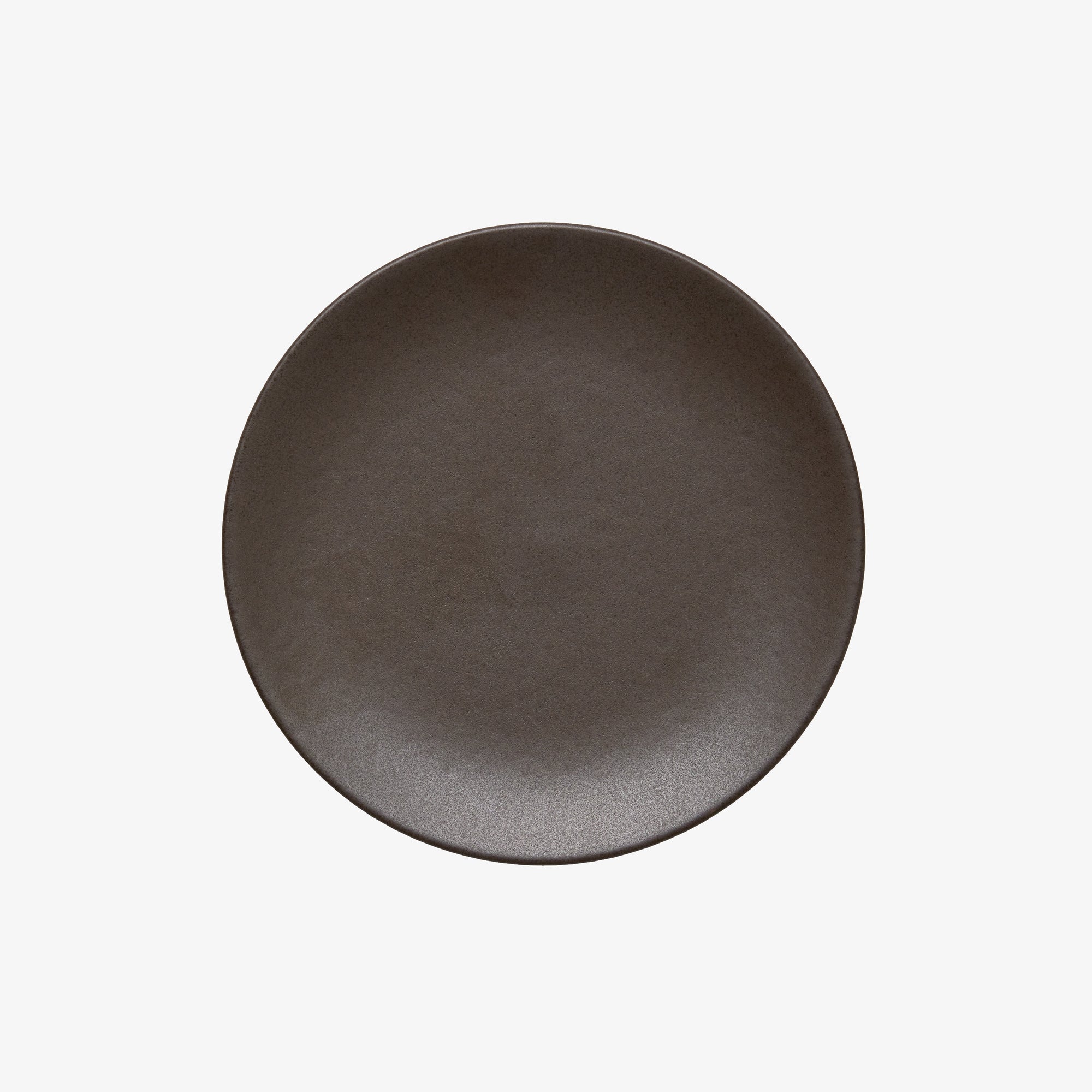 Ceramic Workshop lunch plate | Matte Brown