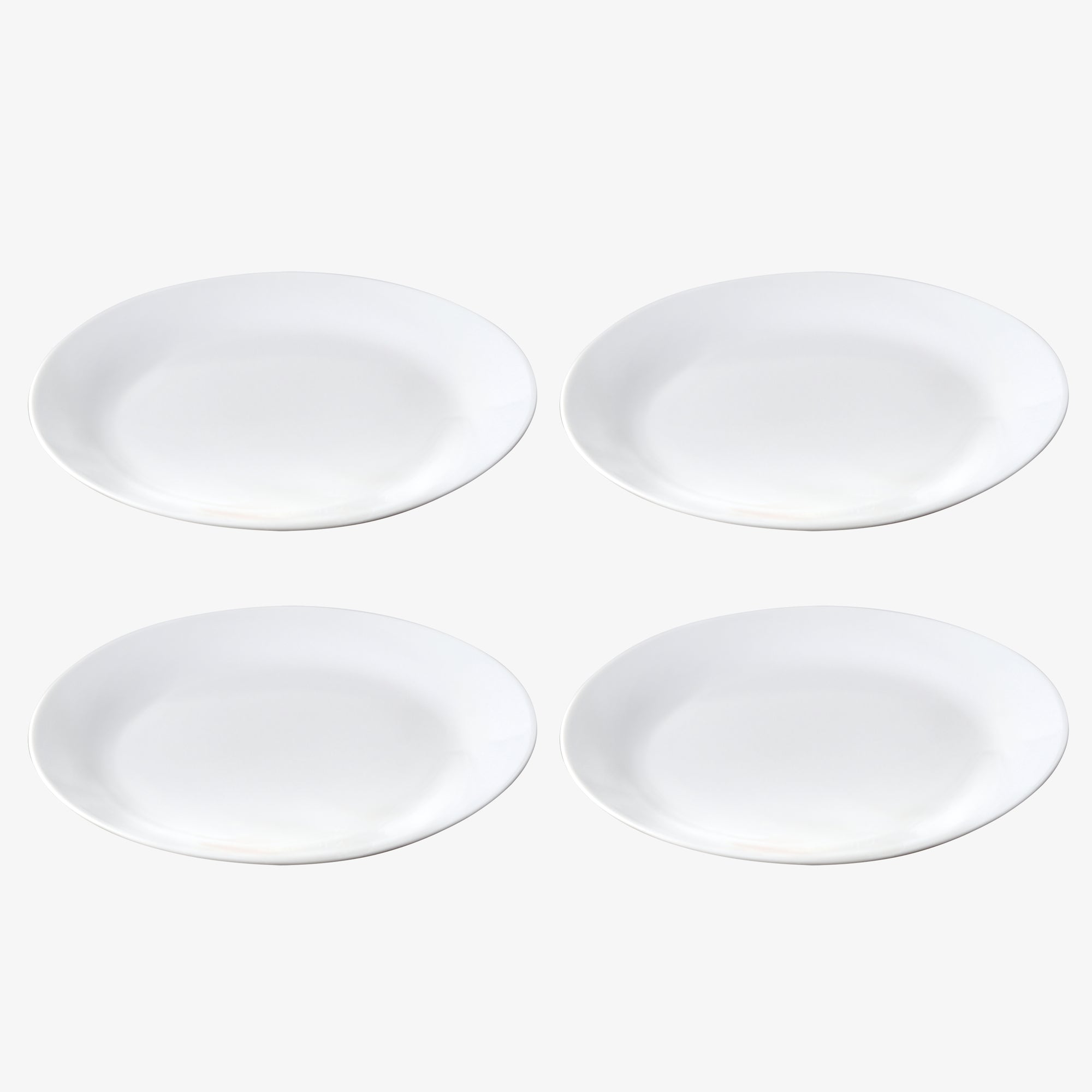 Café steak plate 4 pcs. | White