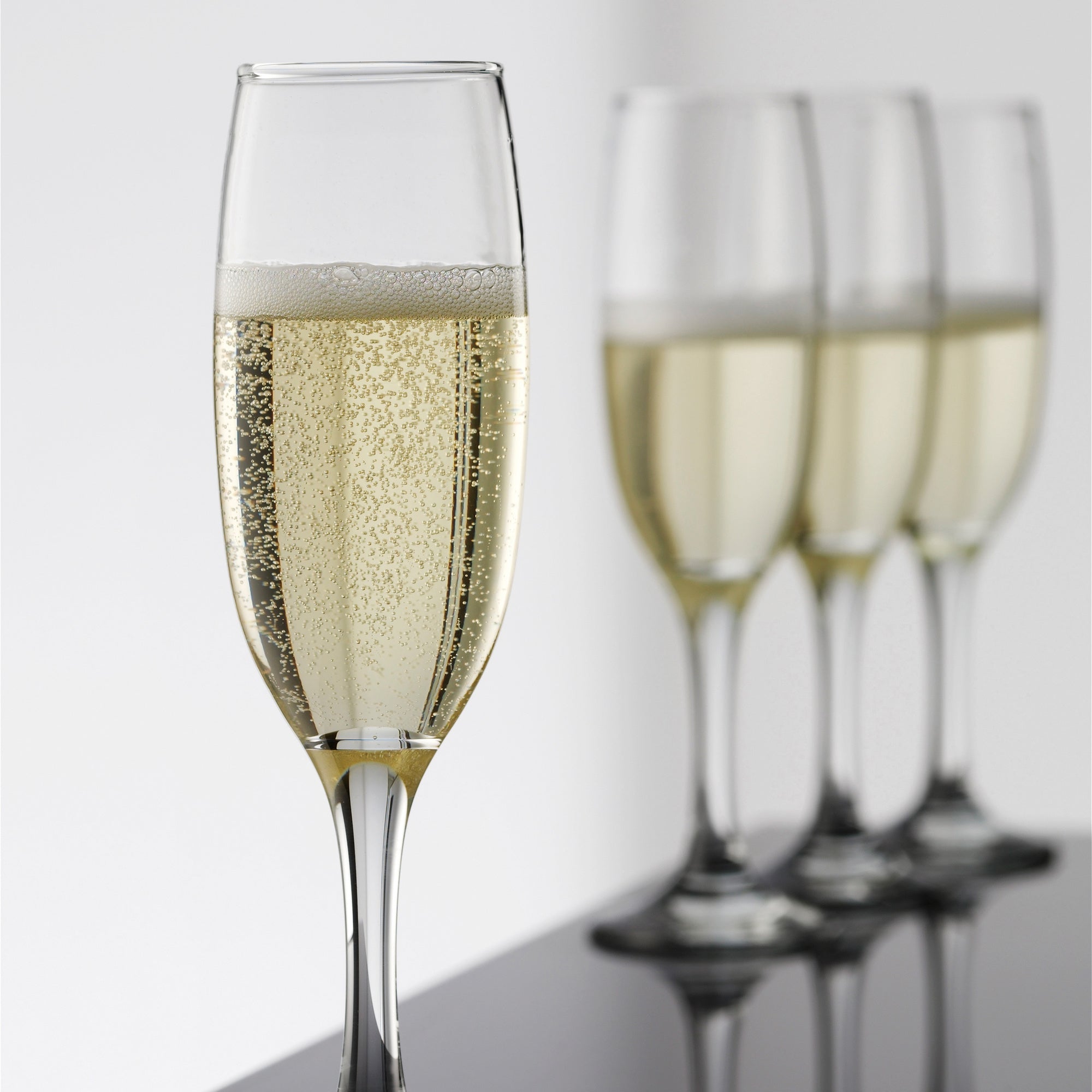 Café champagne glasses | Clear