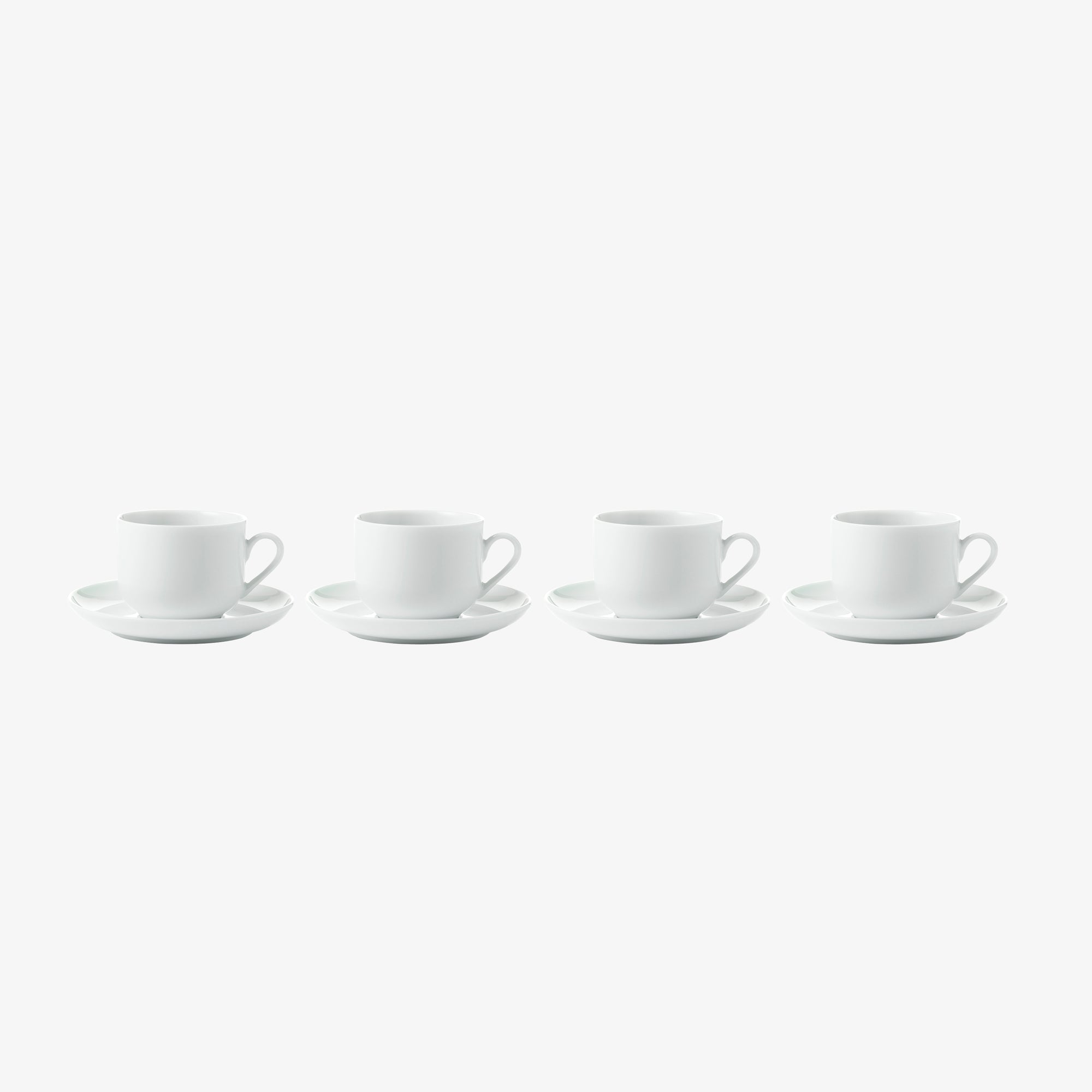 Atelier coffee cup with saucer 4 pcs. | Super White