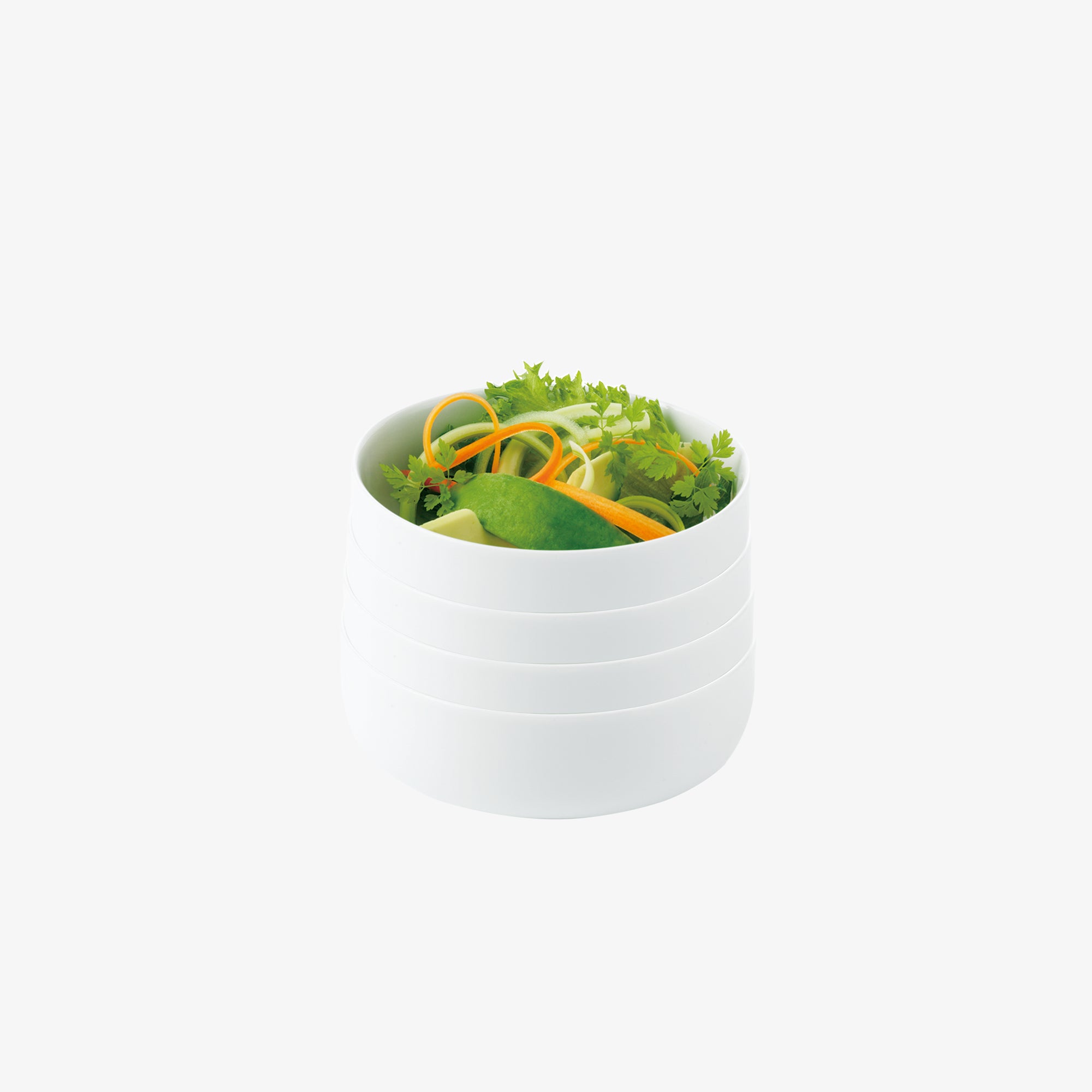 Atelier salad bowl 4 pcs. | Super White