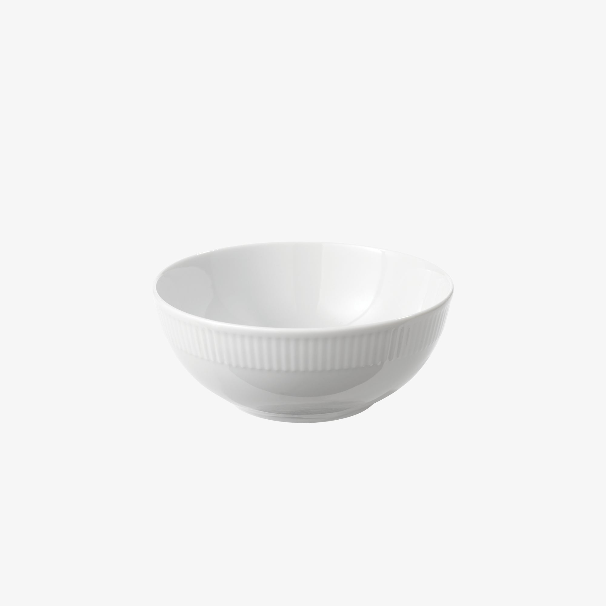 Relief salad bowl | White