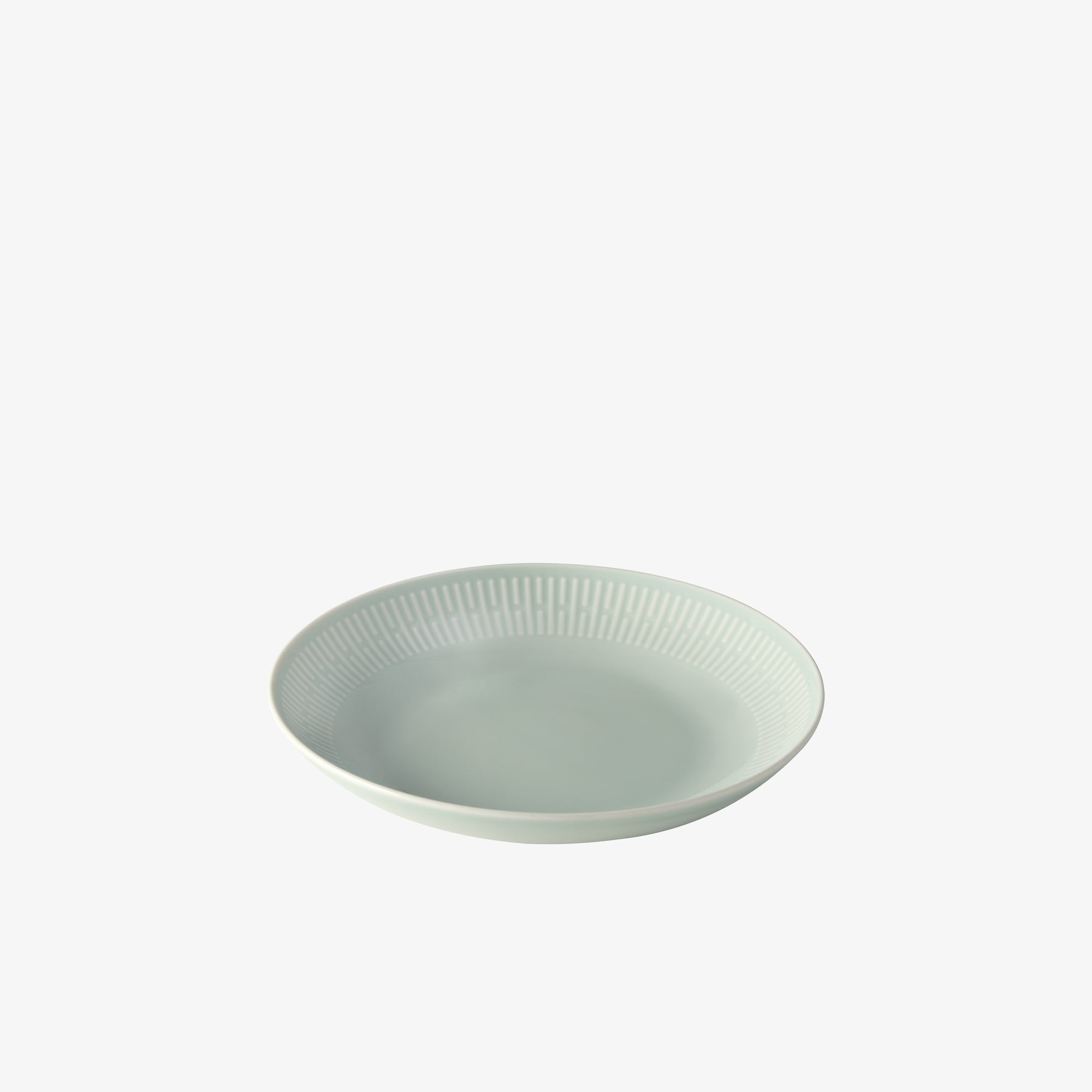 Relief soup plate | Dusty Green