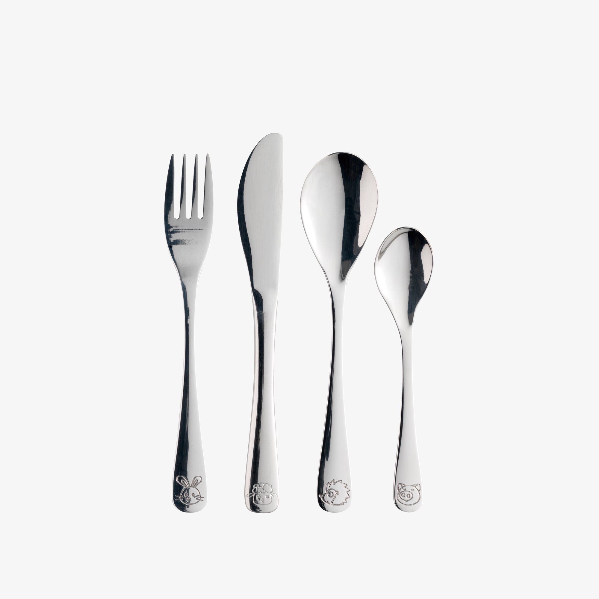 Atelier mini children cutlery 4 pieces | Mirror Polish