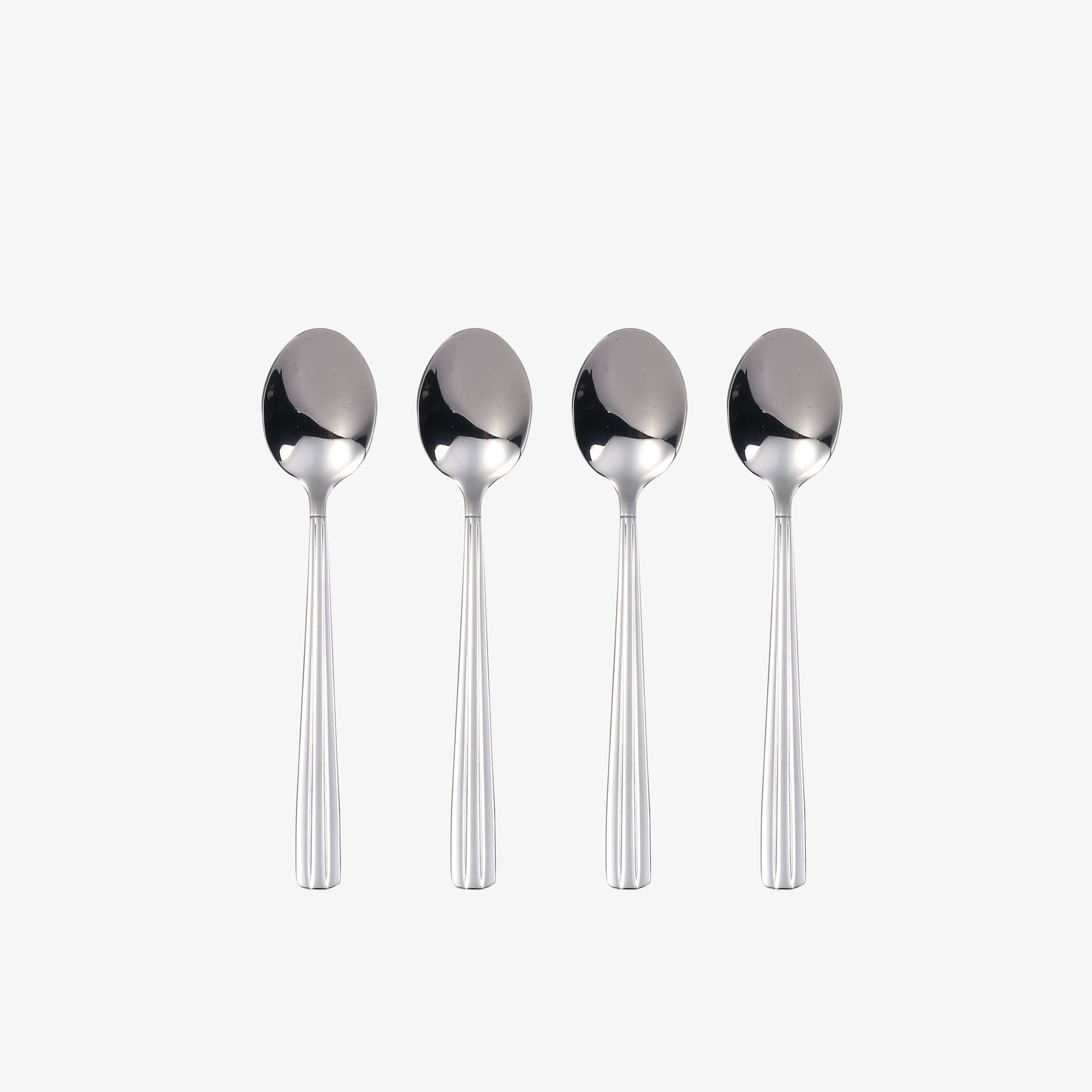 Groovy coffee spoon 4 pcs. | Mirror Polish