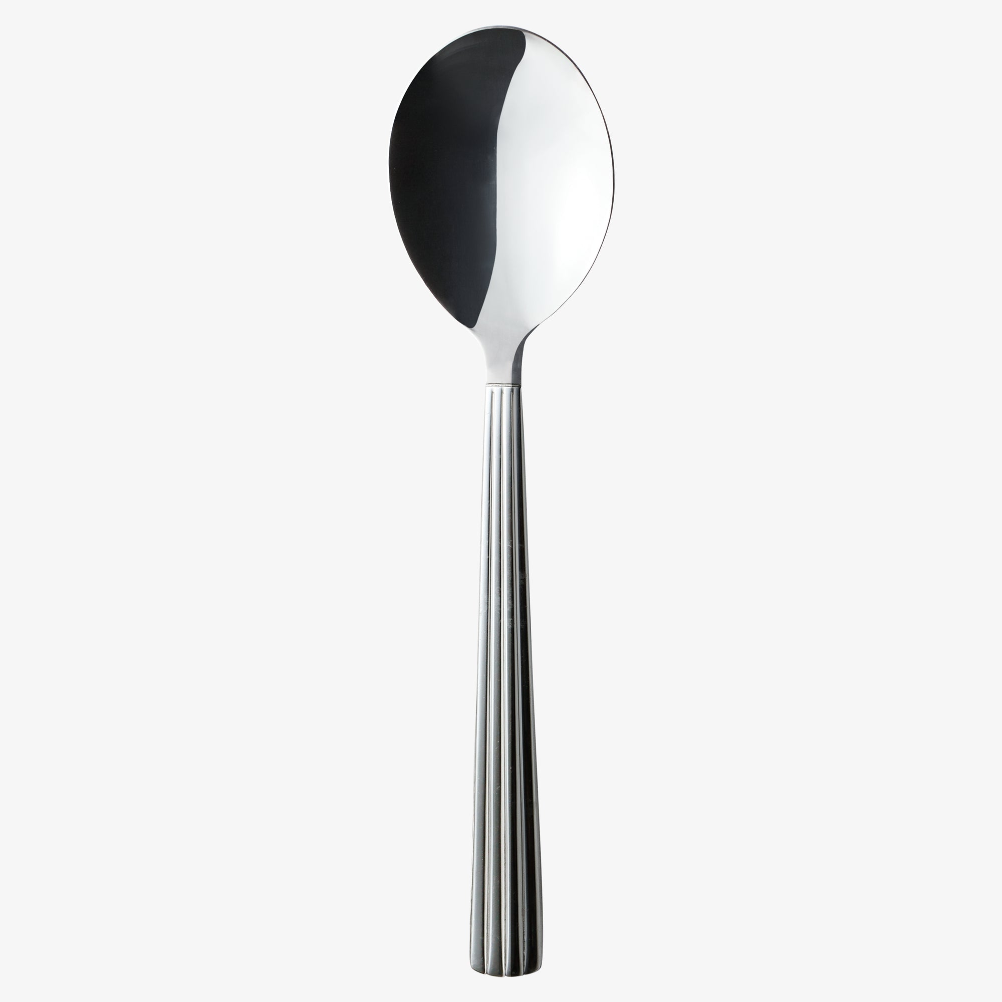 Groovy potato spoon | Mirror Polish