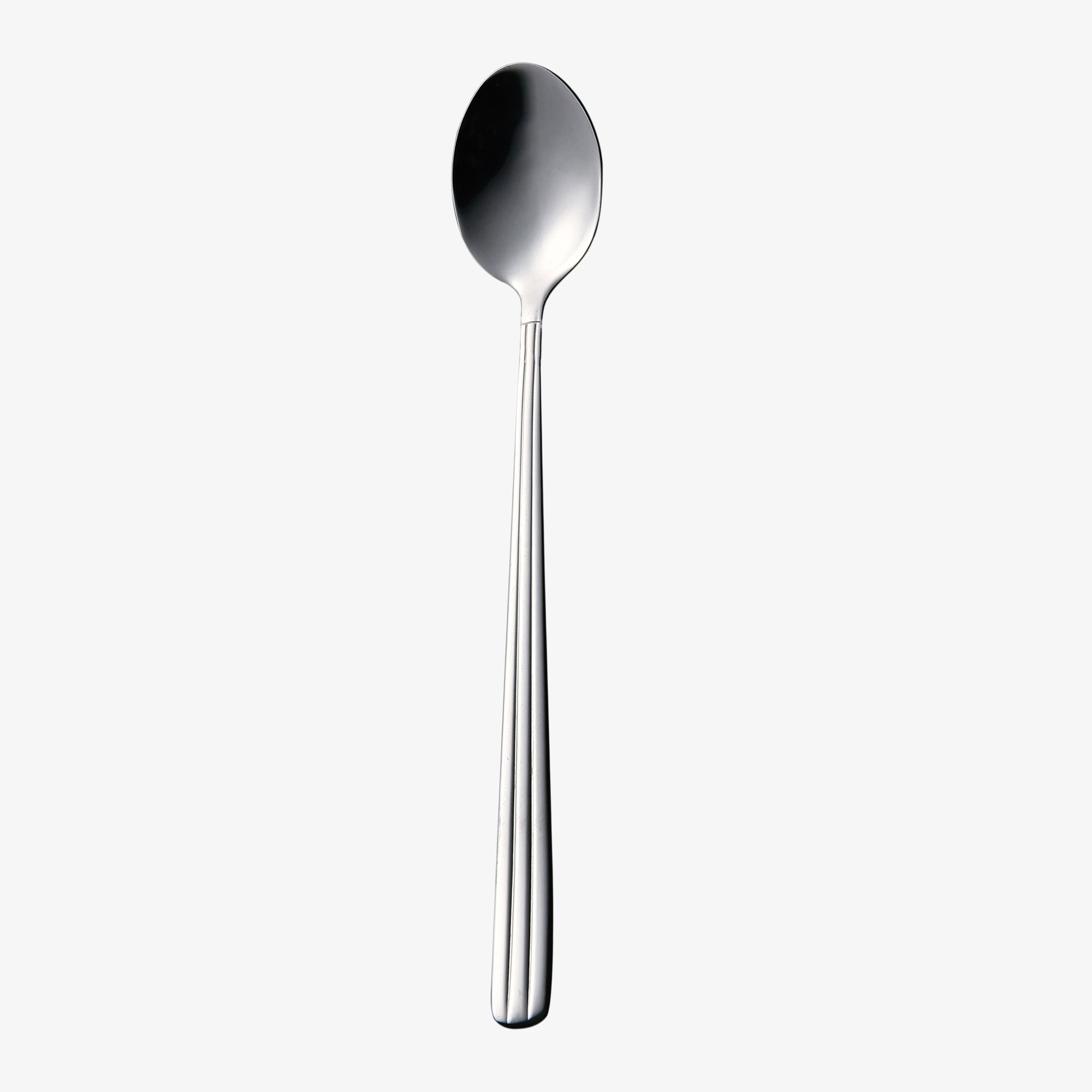 Groovy café latte spoon | Mirror Polish