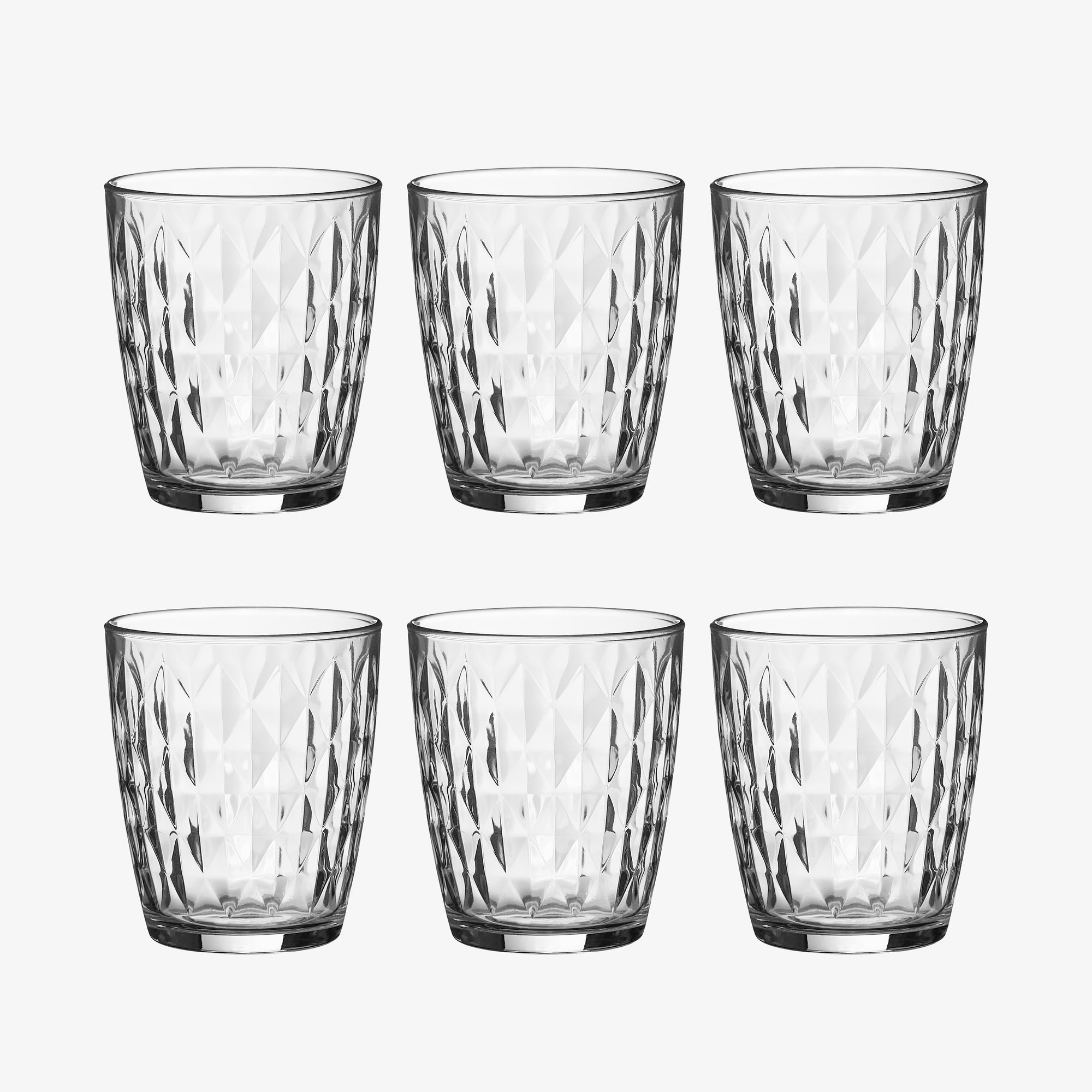 Mosaic water glass 6 pcs. | Clear
