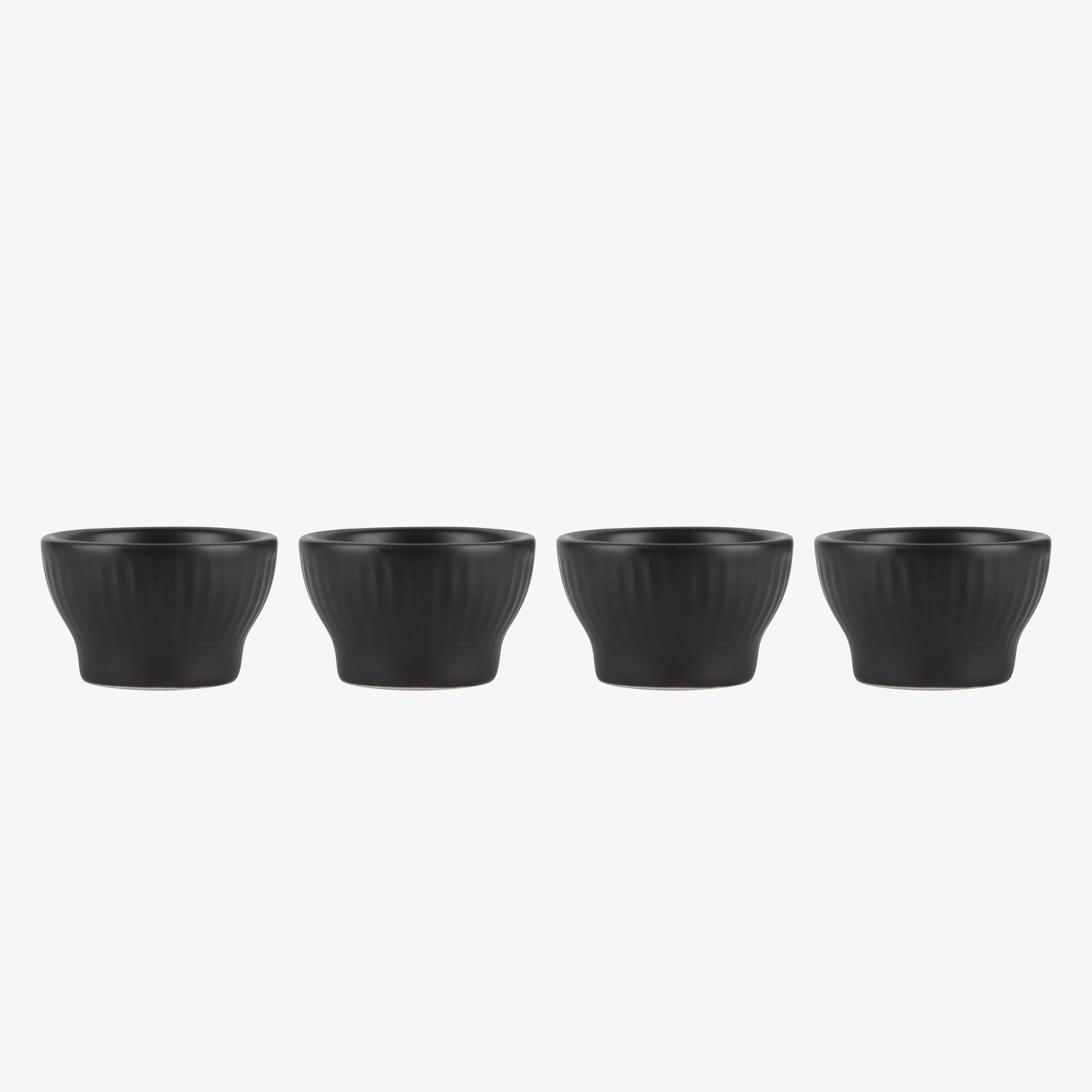 Groovy egg cup 4 pcs. | Black