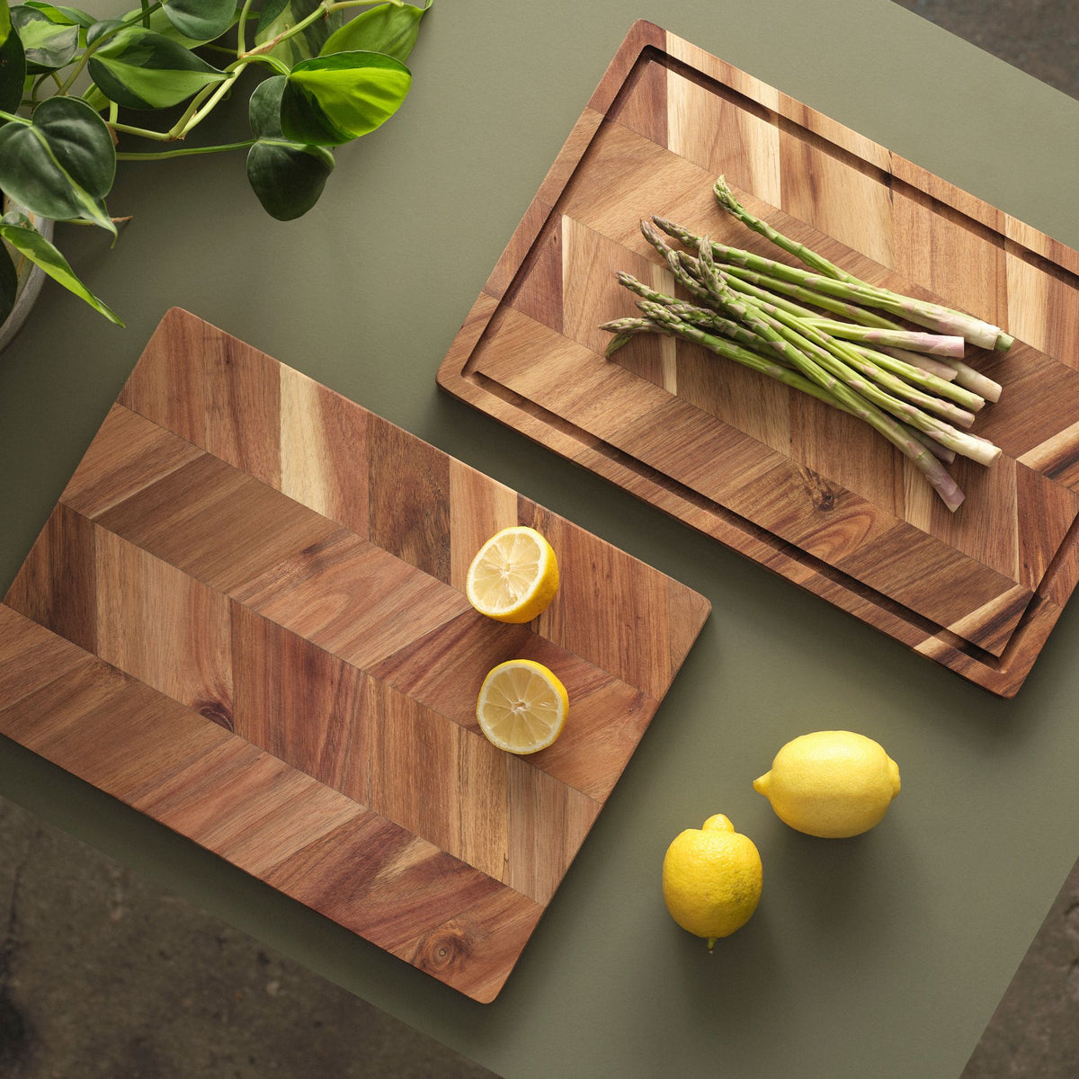 Acacia cutting board set | Natural