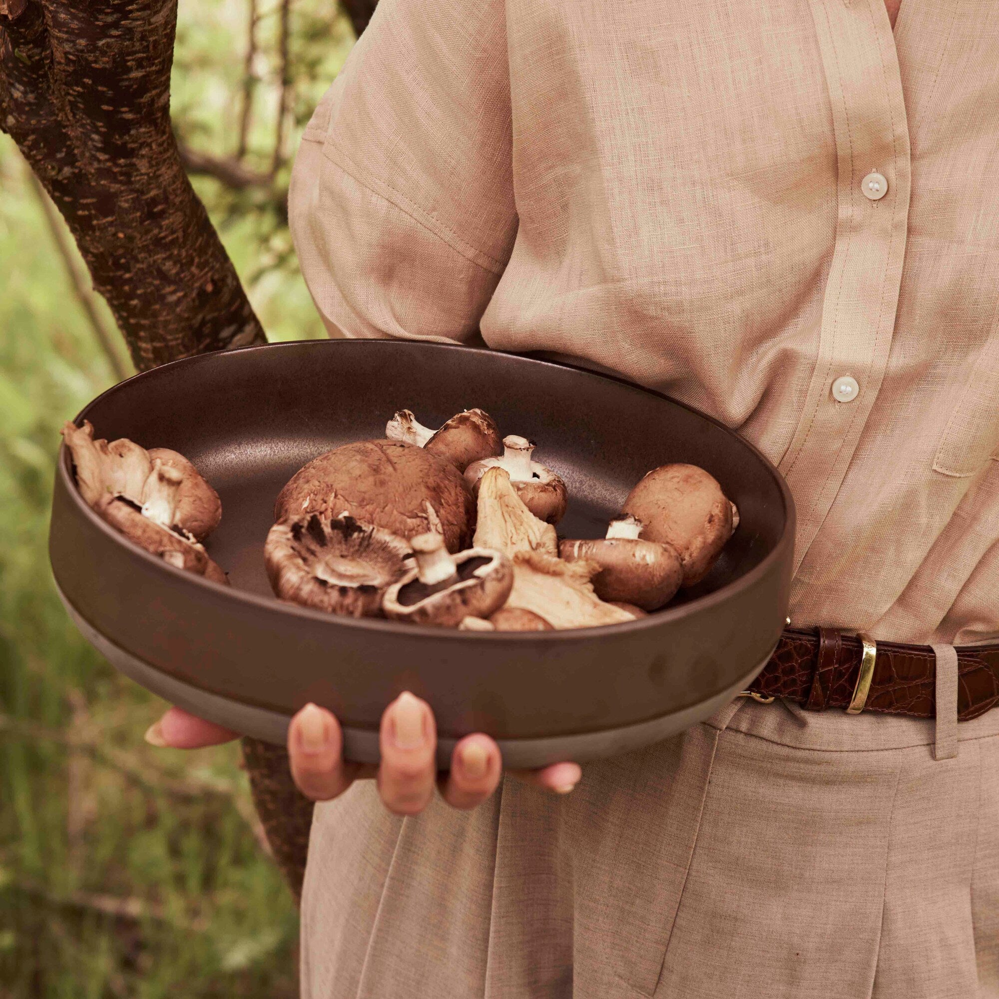 RAW serving bowl | Metallic Brown