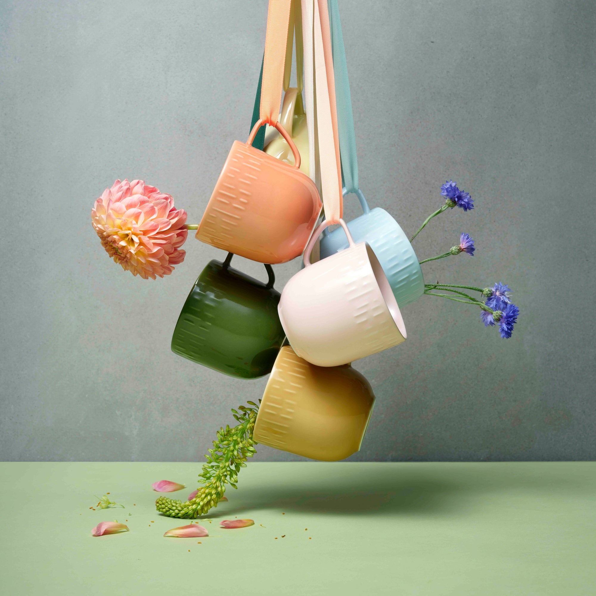Confetti mug with handle | Aqua