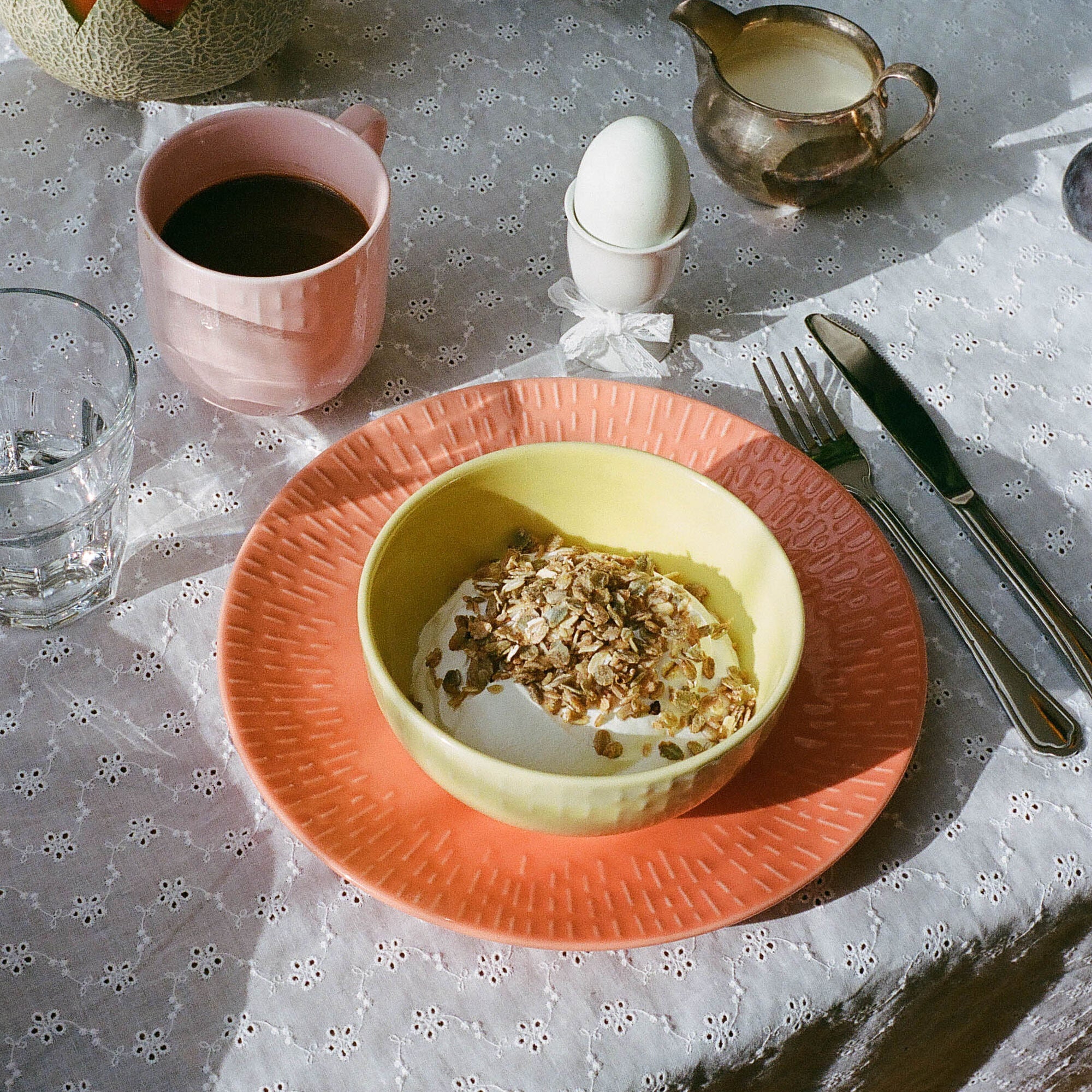 Confetti lunch plate | Apricot
