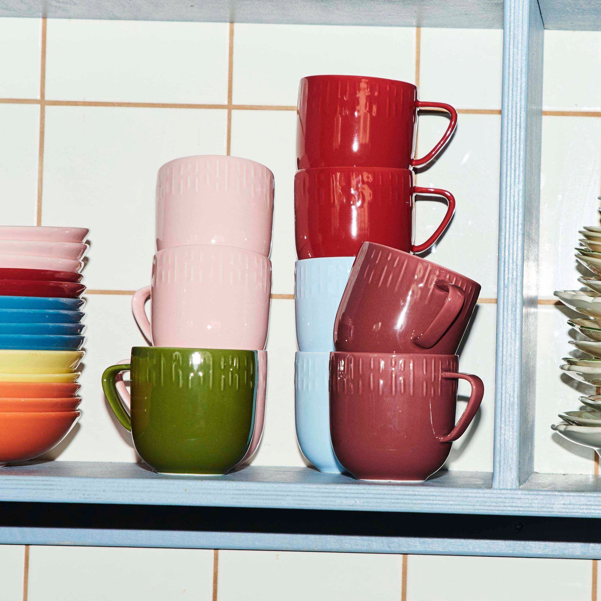 Confetti mug with handle | Bordeaux