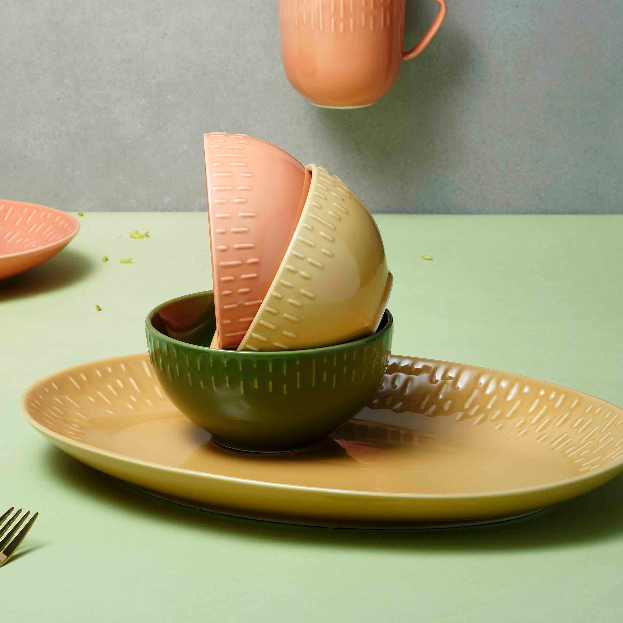 Confetti bowl | Mustard