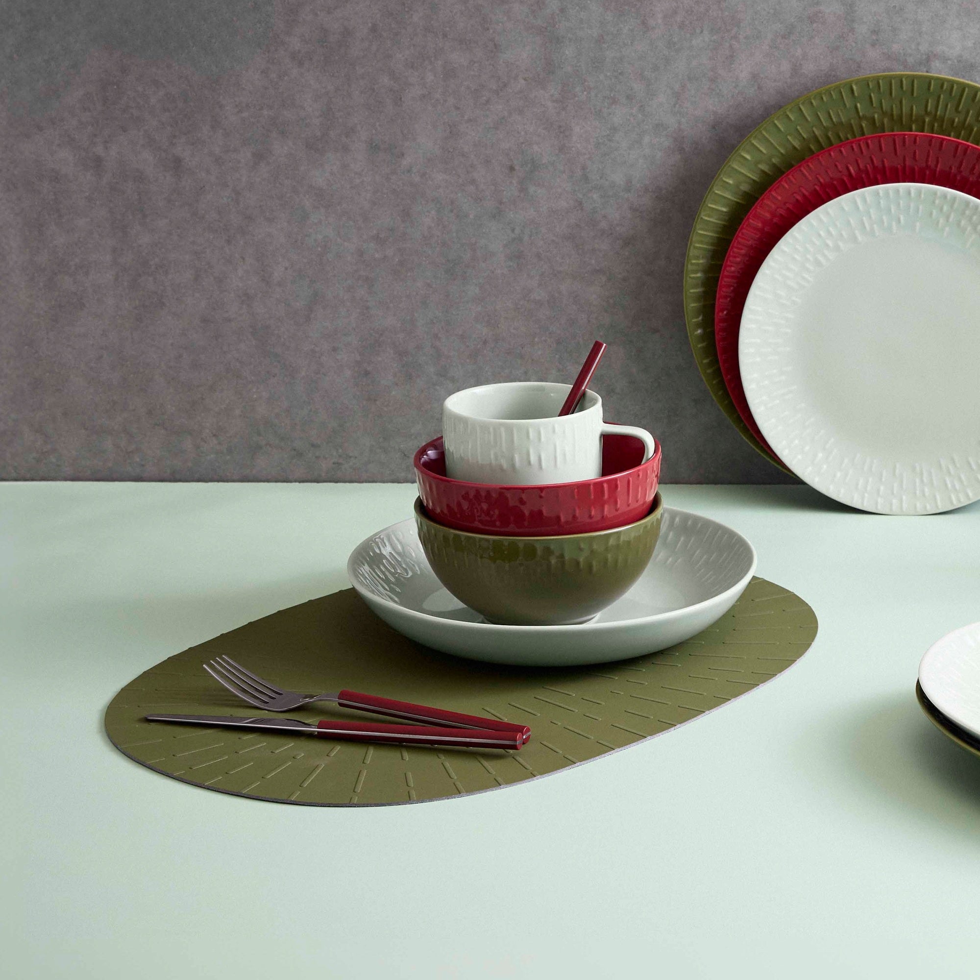 Confetti placemat | Olive