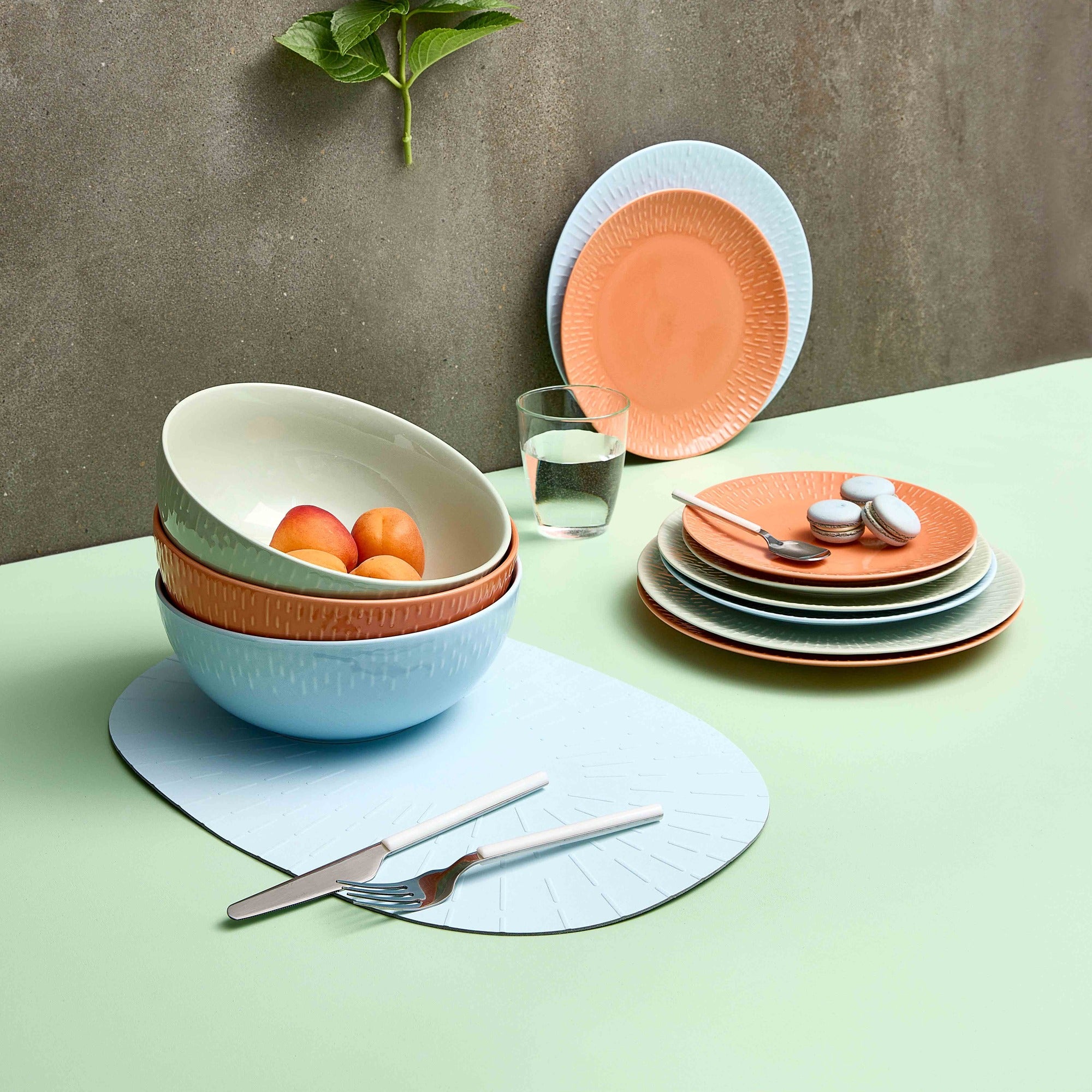 Confetti placemat | Aqua