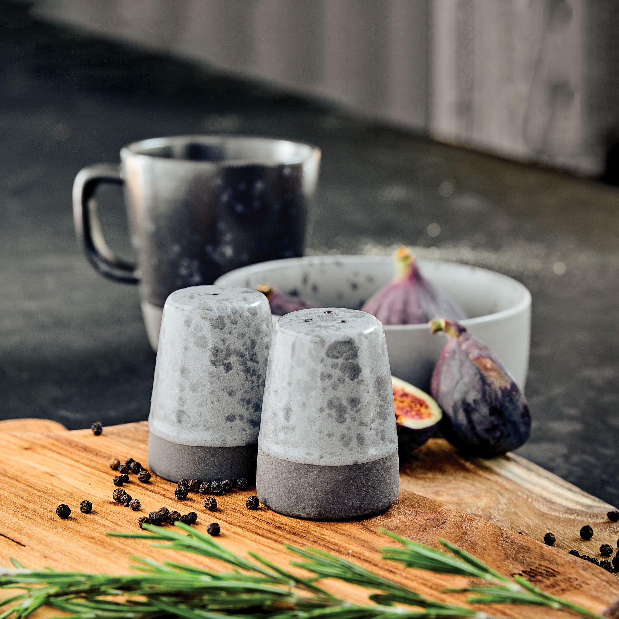 RAW salt and pepper set 2 pieces | Nordic Grey