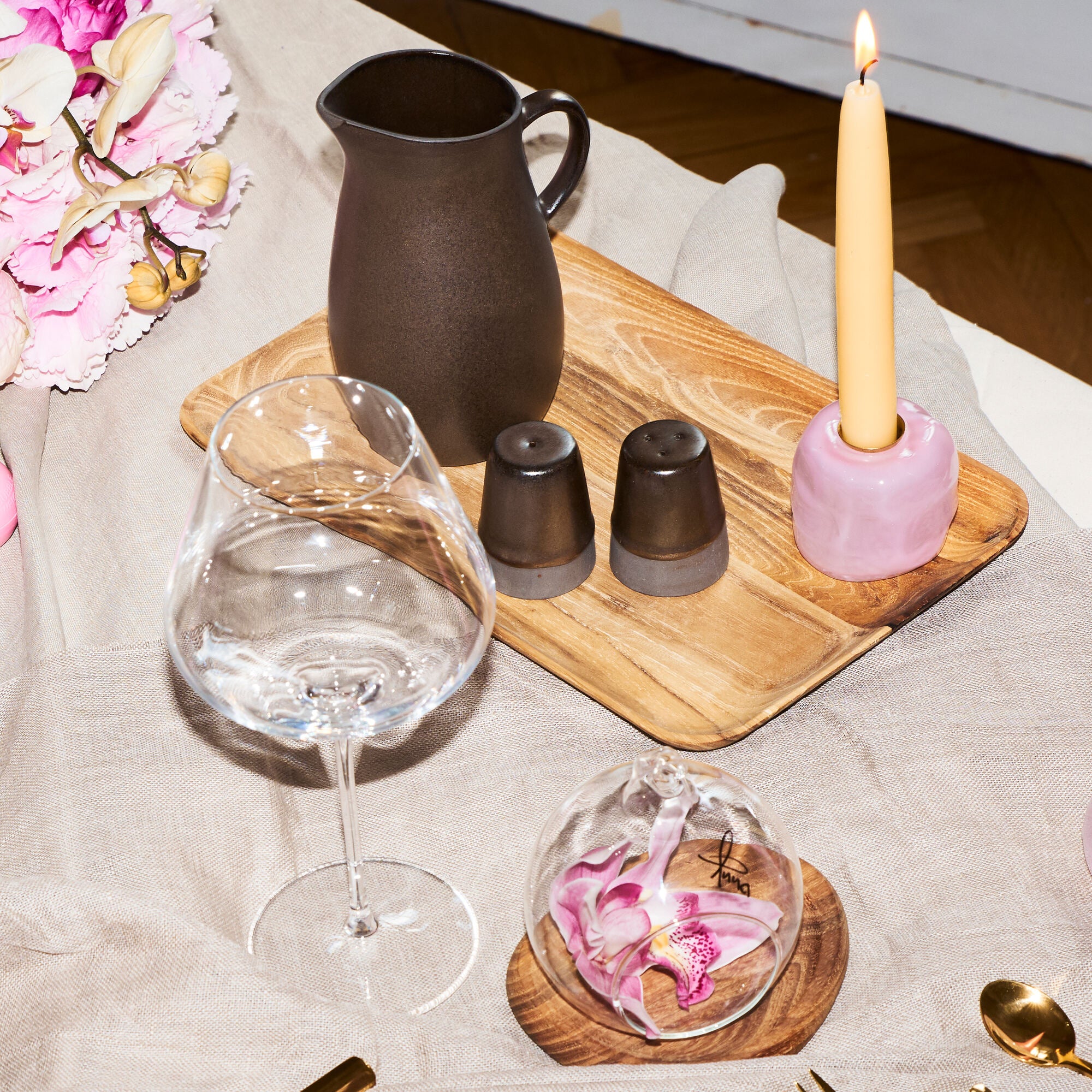 RAW salt and pepper set 2 pieces | Metallic Brown