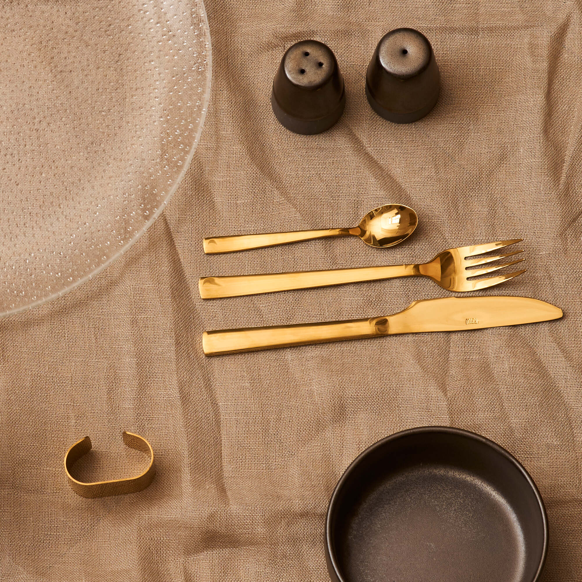 RAW salt and pepper set 2 pieces | Metallic Brown