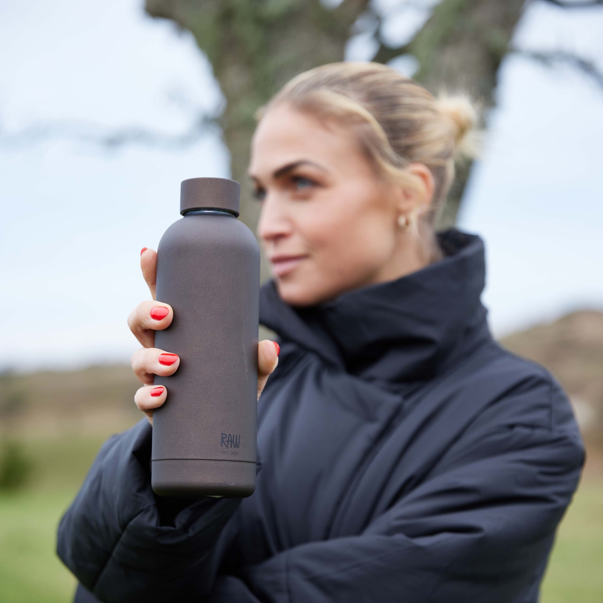 RAW To Go thermo bottles | Matte Brown