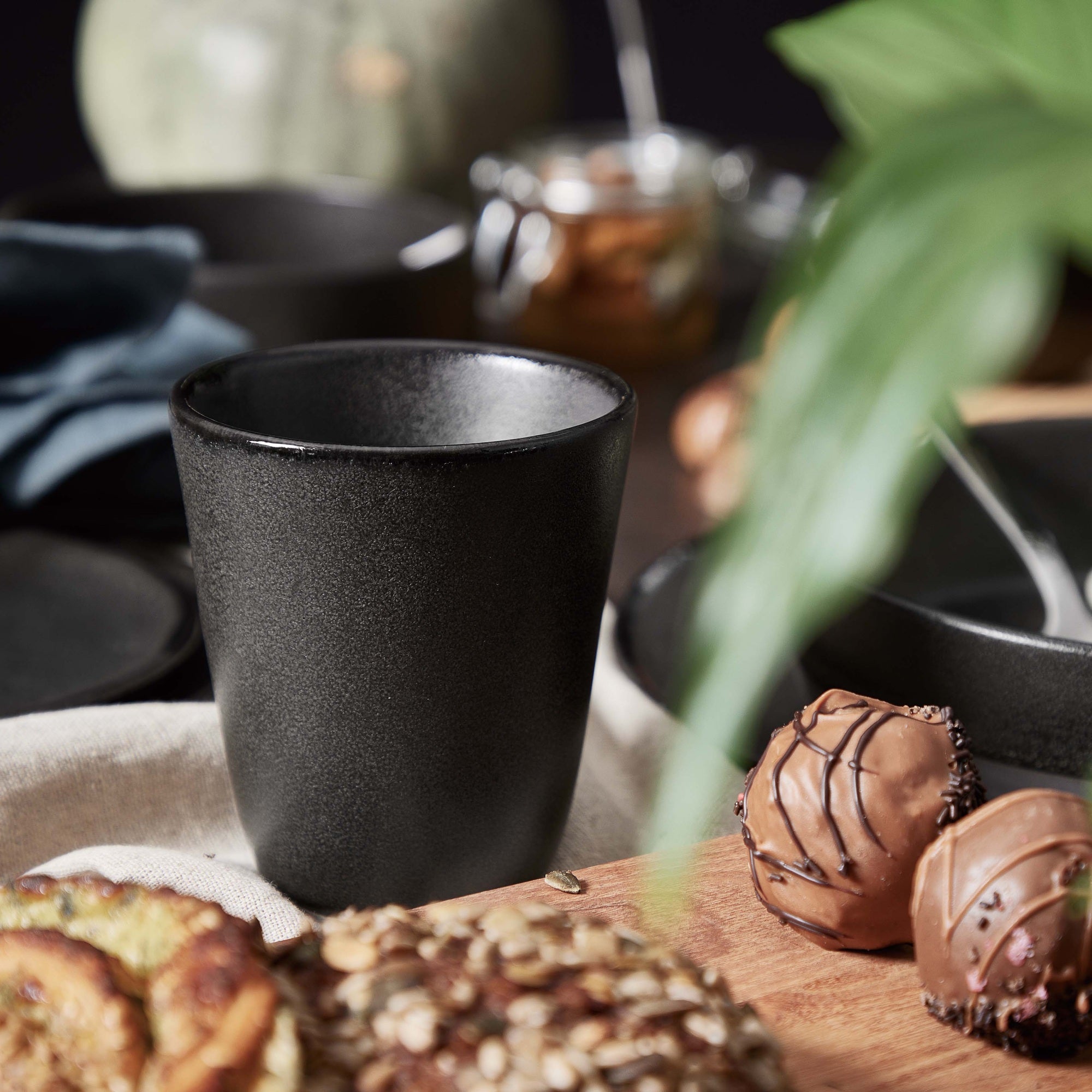 RAW double wall mug | Titanium Black