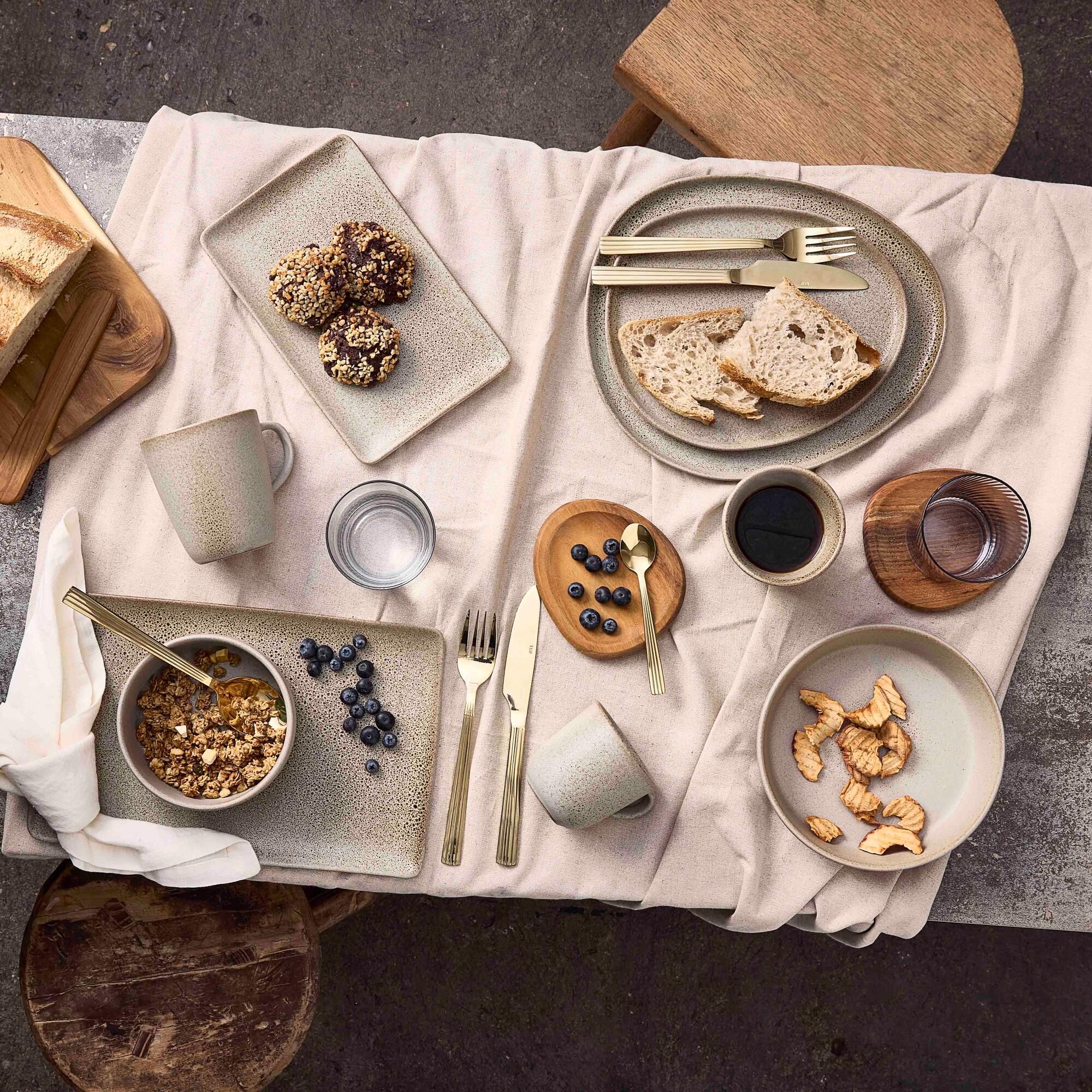 RAW Organic lunch plate | Sandy Beige
