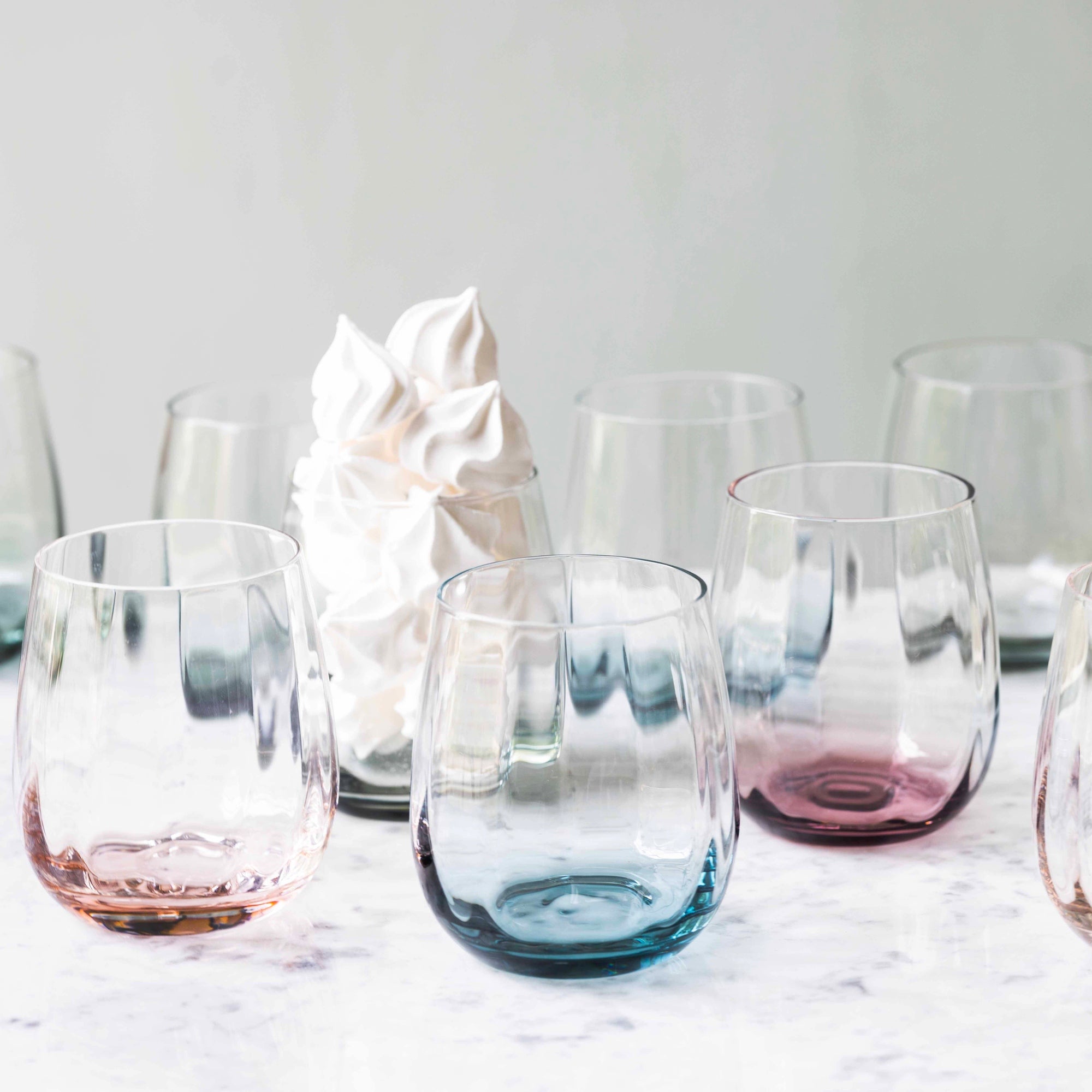 SØHOLM Sonja water glass 2 pcs. | Petrol Blue