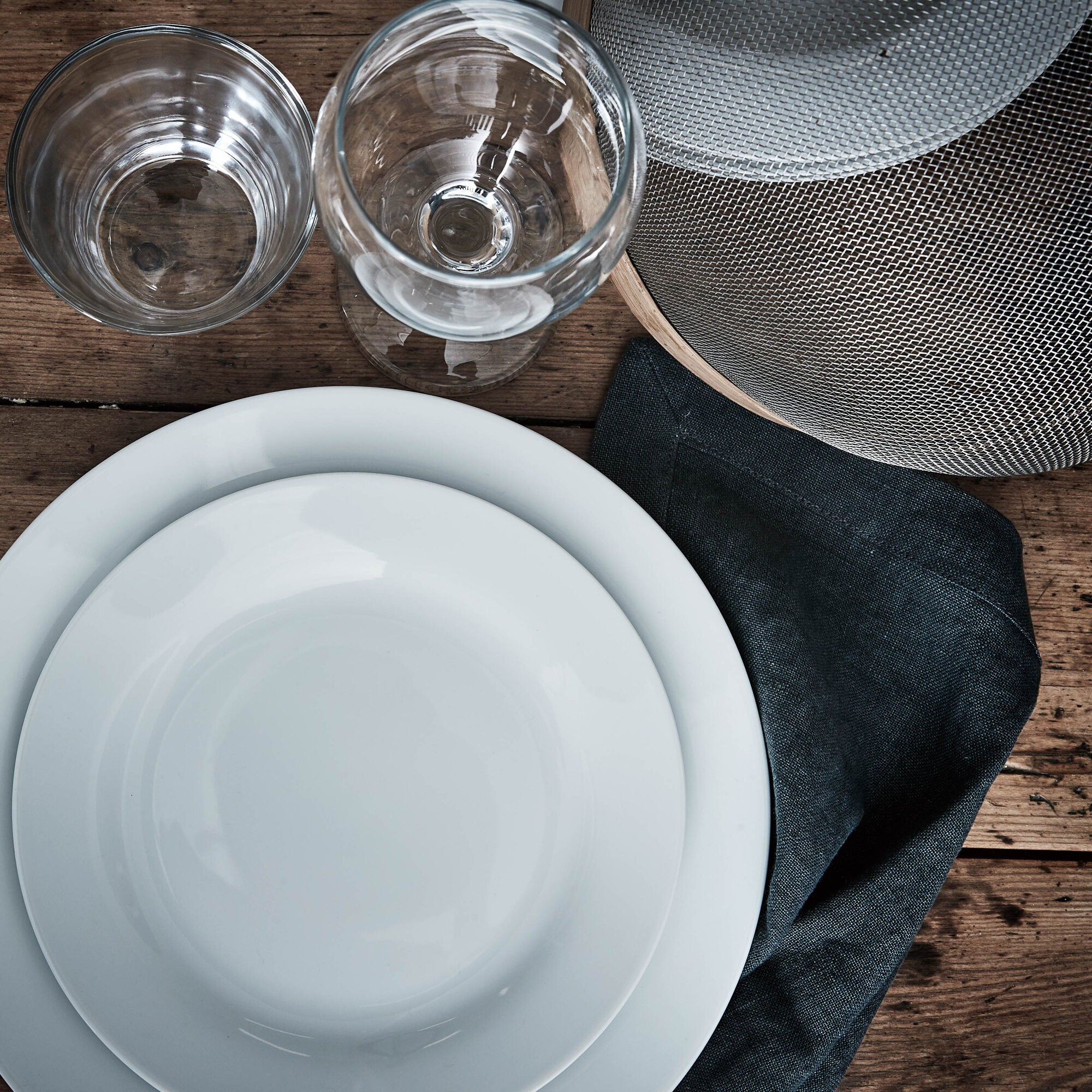 Café dinner plate 4 pcs. | White