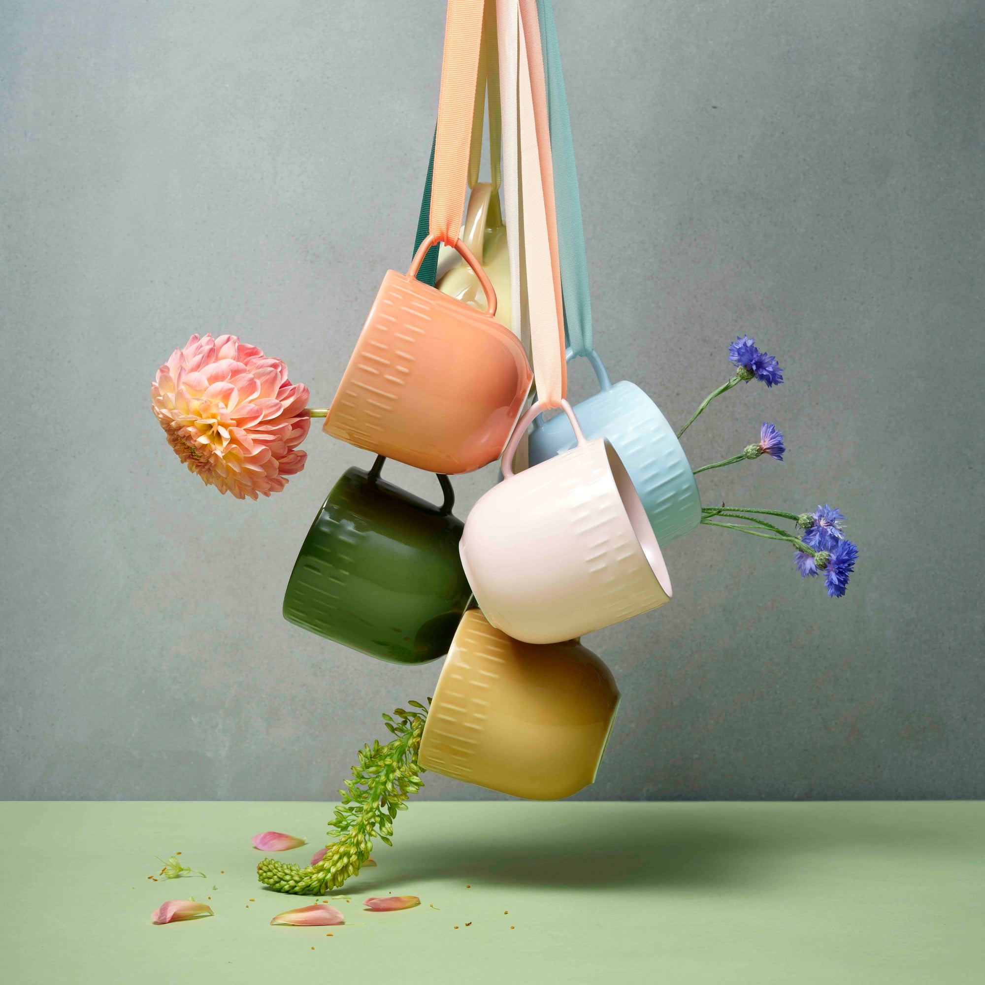 Confetti mug with handle | Apricot