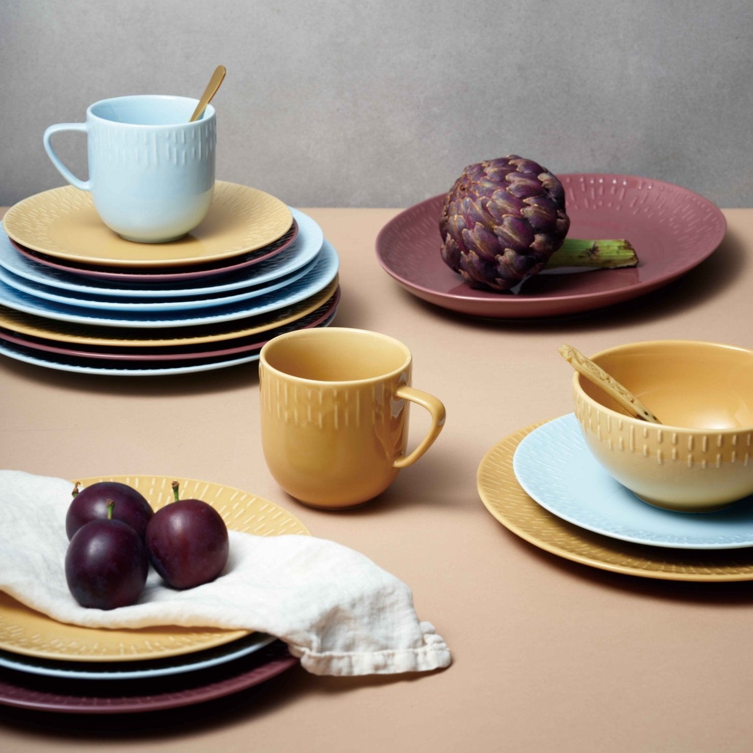 Confetti dessert plate | Aqua
