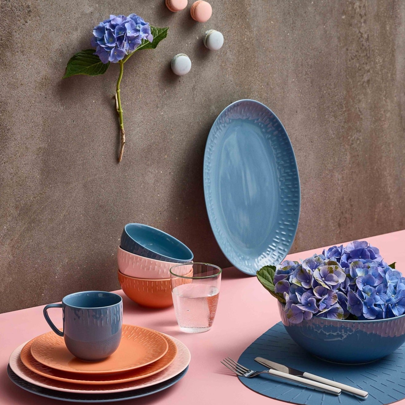 Confetti oval dish | Blueberry